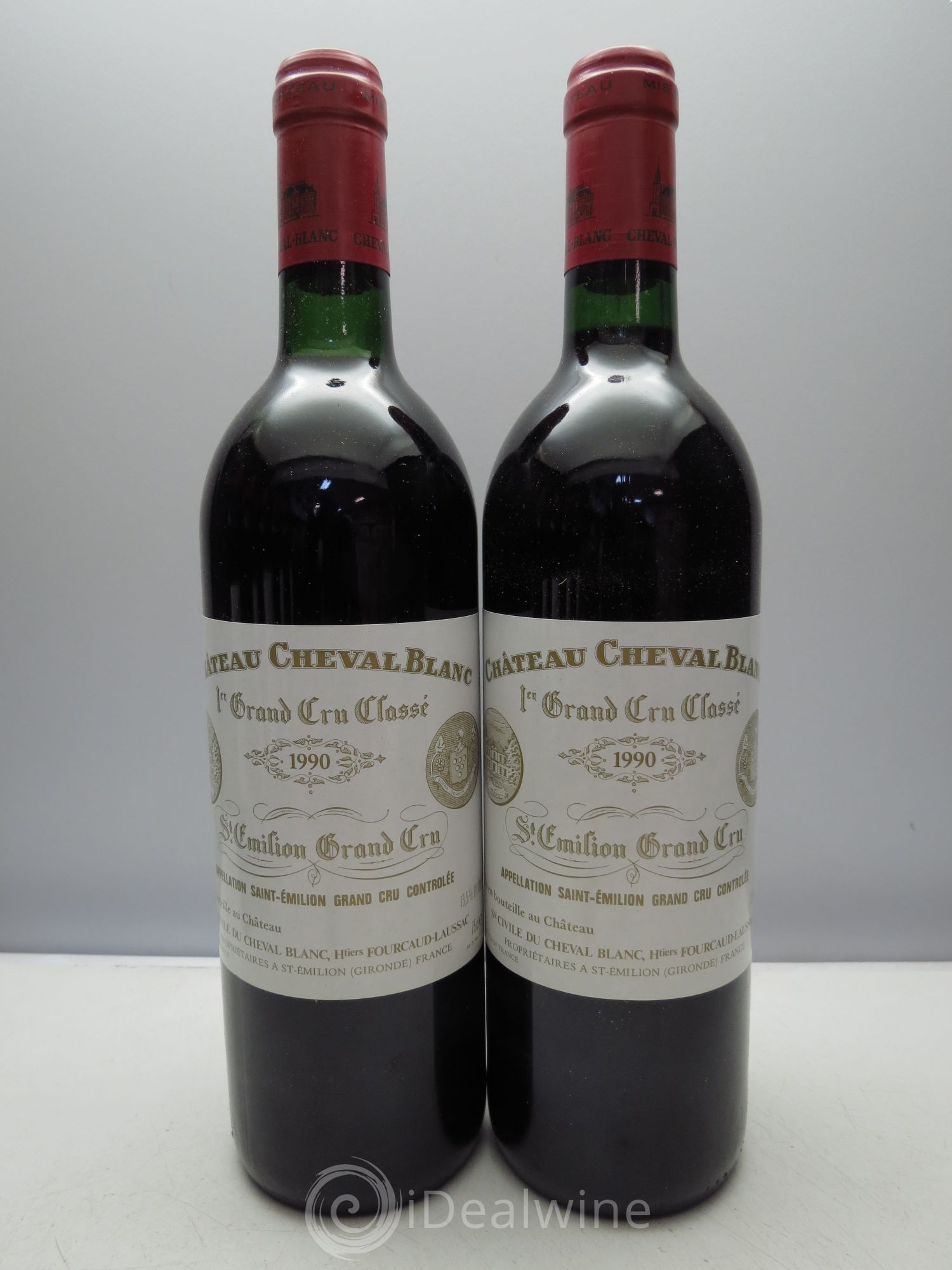 Château Cheval Blanc 1er Grand Cru Classé A 1990 - Lot de 12 bouteilles - 1