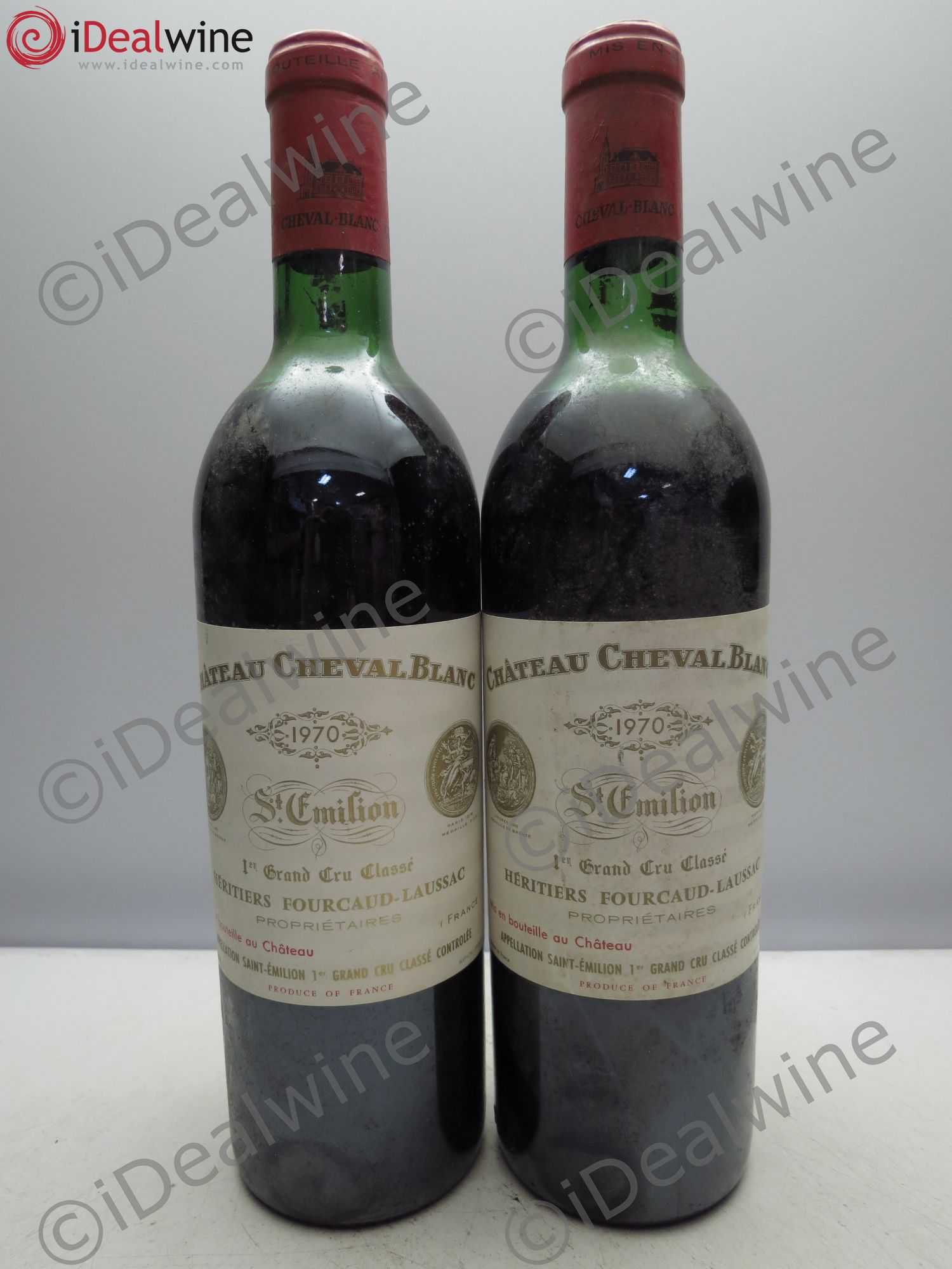 Château Cheval Blanc 1er Grand Cru Classé A 1970 - Lot de 2 bouteilles - 0