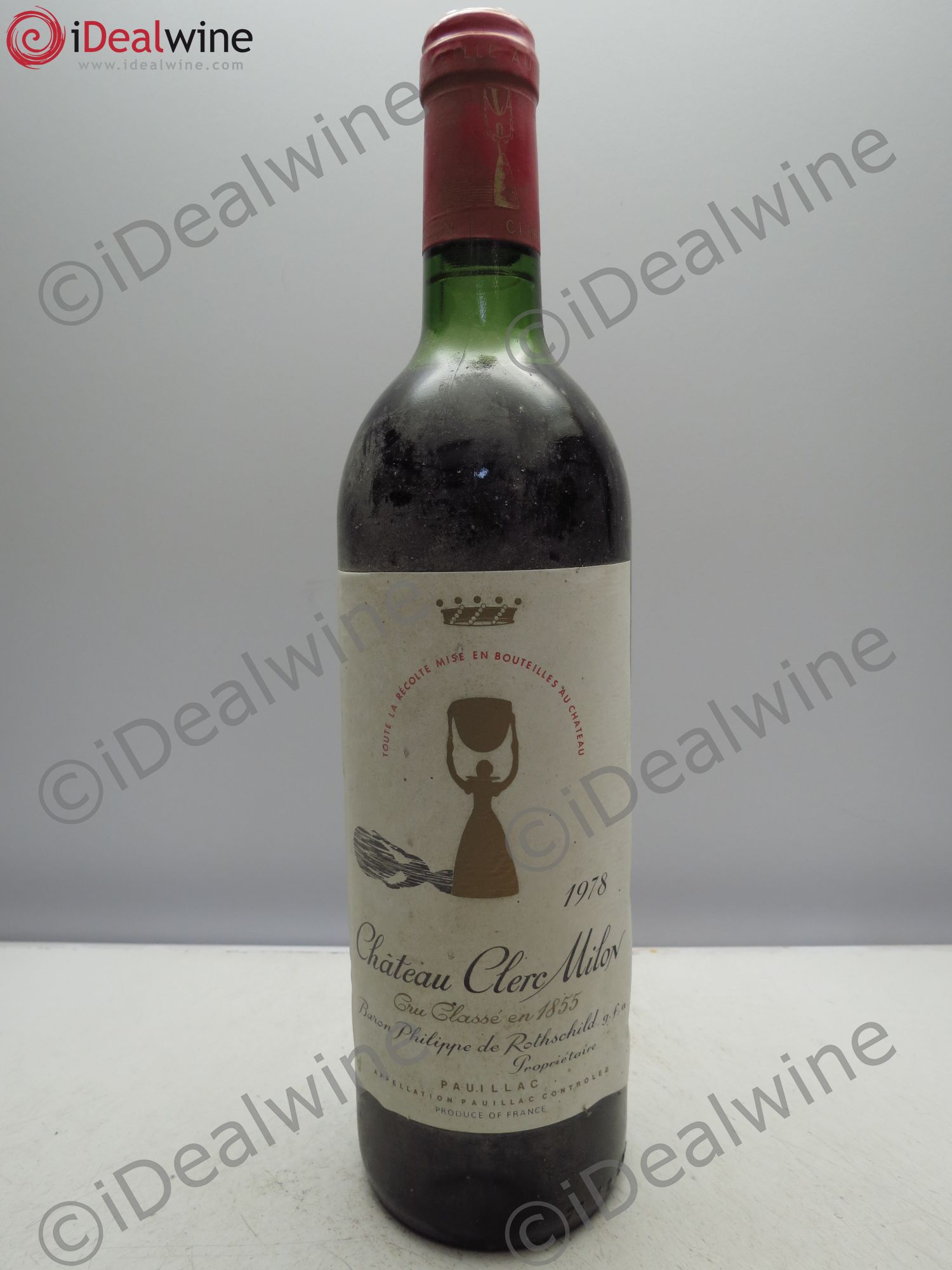 Château Clerc Milon 5ème Grand Cru Classé 1978 - Lot de 1 bouteille - 0