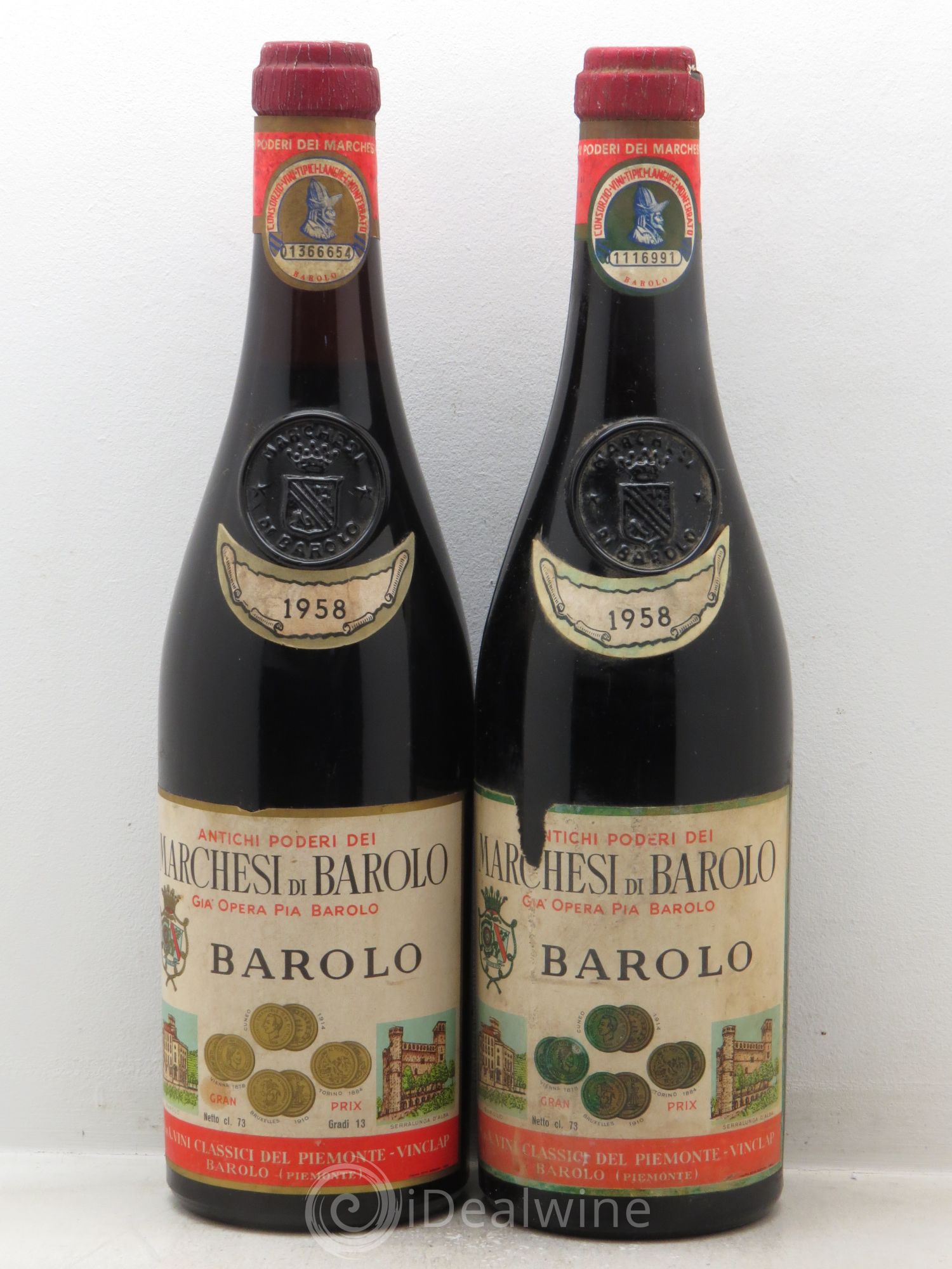 Barolo 1958 - Posten von 2 Flaschen - 0