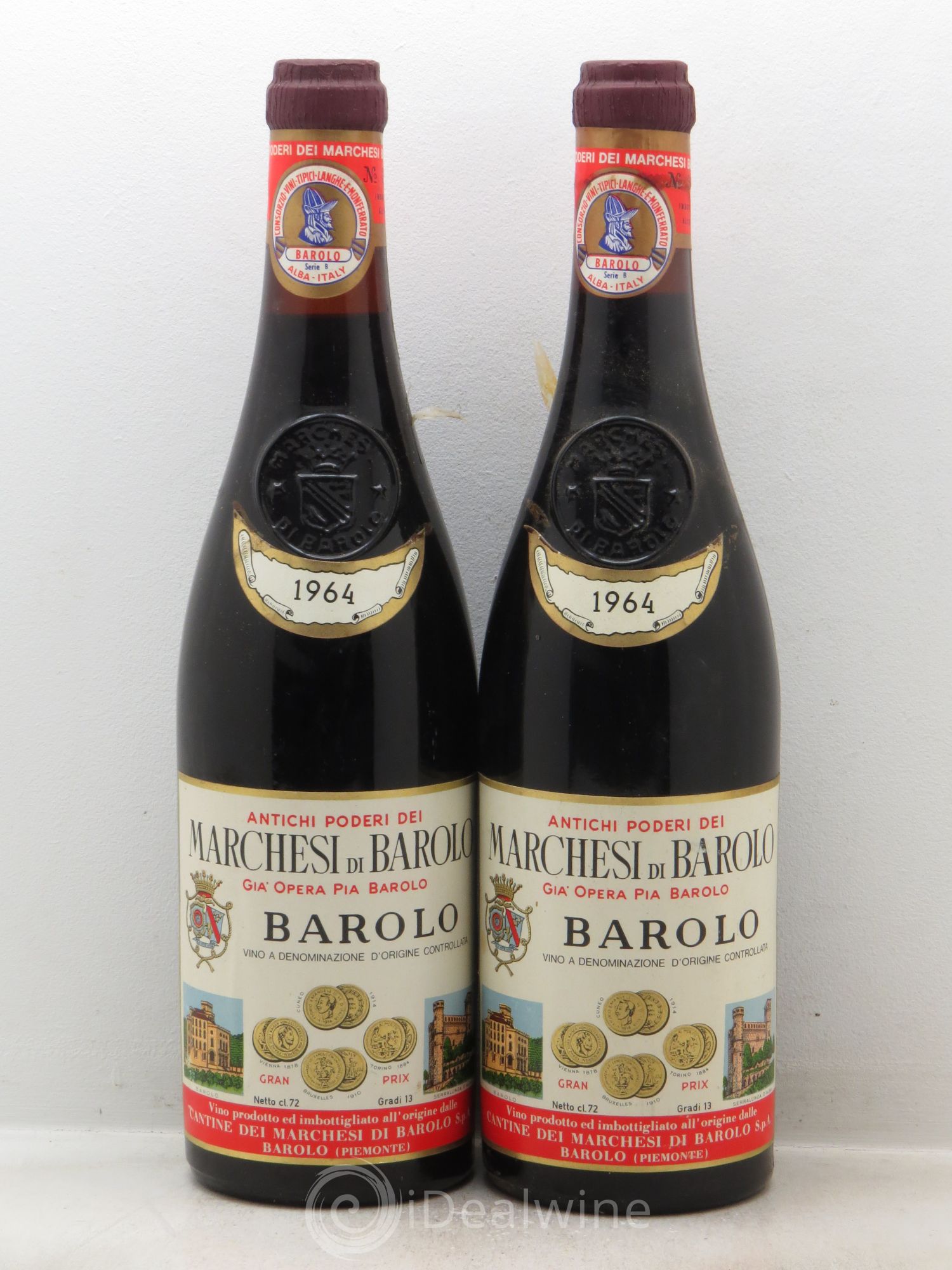 Barolo 1964 - Posten von 2 Flaschen - 0