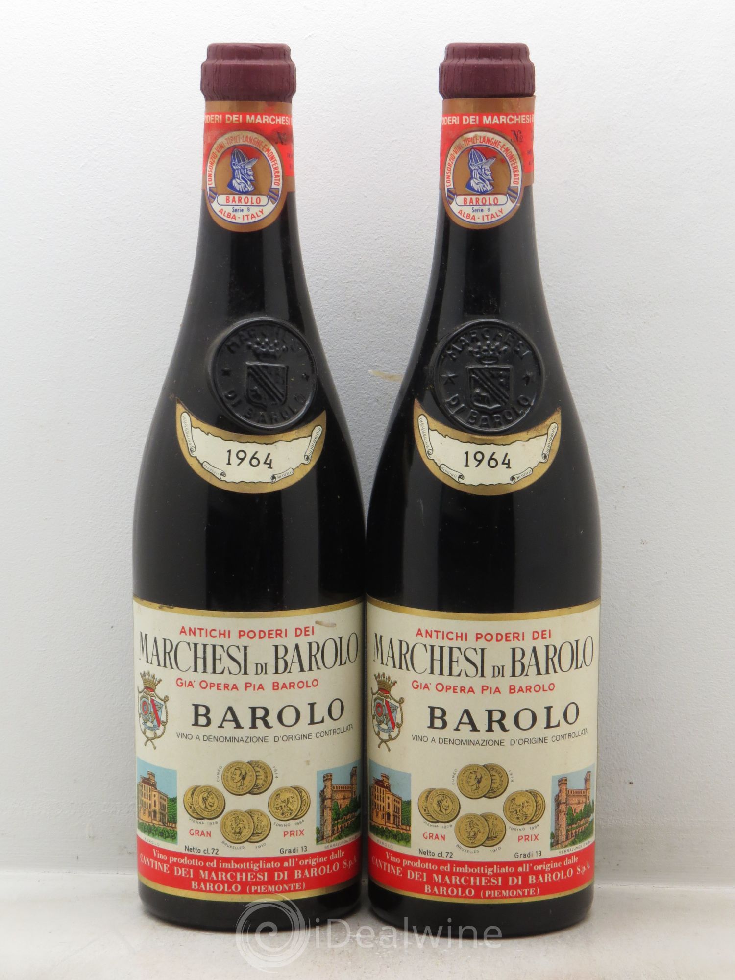 Barolo 1964 - Posten von 2 Flaschen - 0
