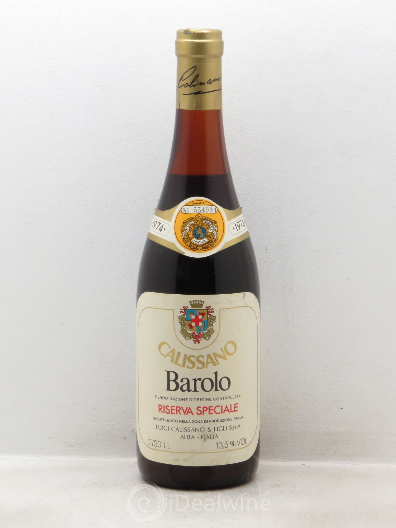 Barolo Riserva Speciale Calissano 1974 - Lot de 1 bouteille - 0