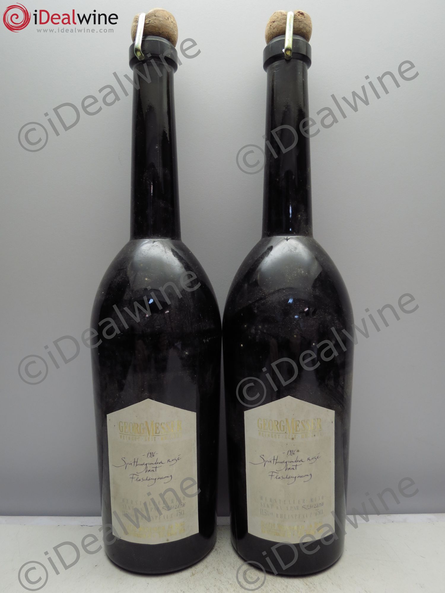 Vins Etrangers Spat Burgunder Brut G.Messer (rosé) 1986 - Posten von 2 Flaschen - 0