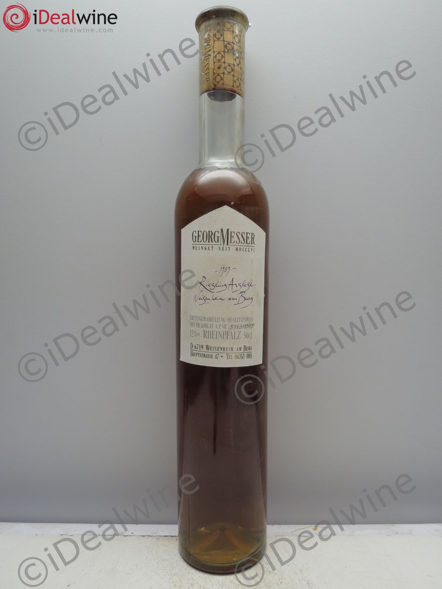 Riesling Auslese Weisenheimer am Berg G.Messer (50cl) 1989 - Posten von 1 Flasche - 0