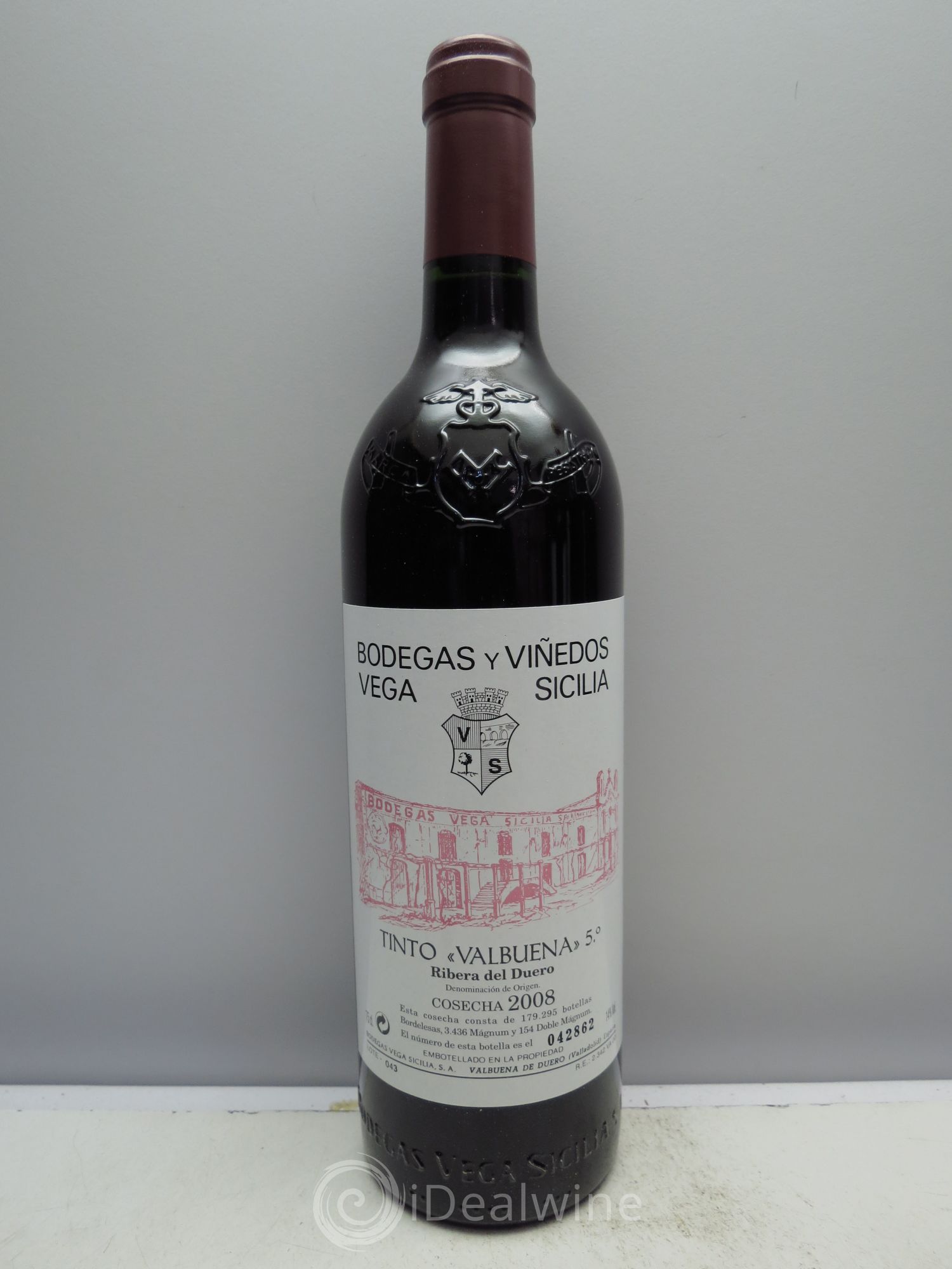 Ribera Del Duero DO Vega Sicilia Valbuena 5 ano Famille Alvarez 2008 - Lot de 1 bouteille - 0