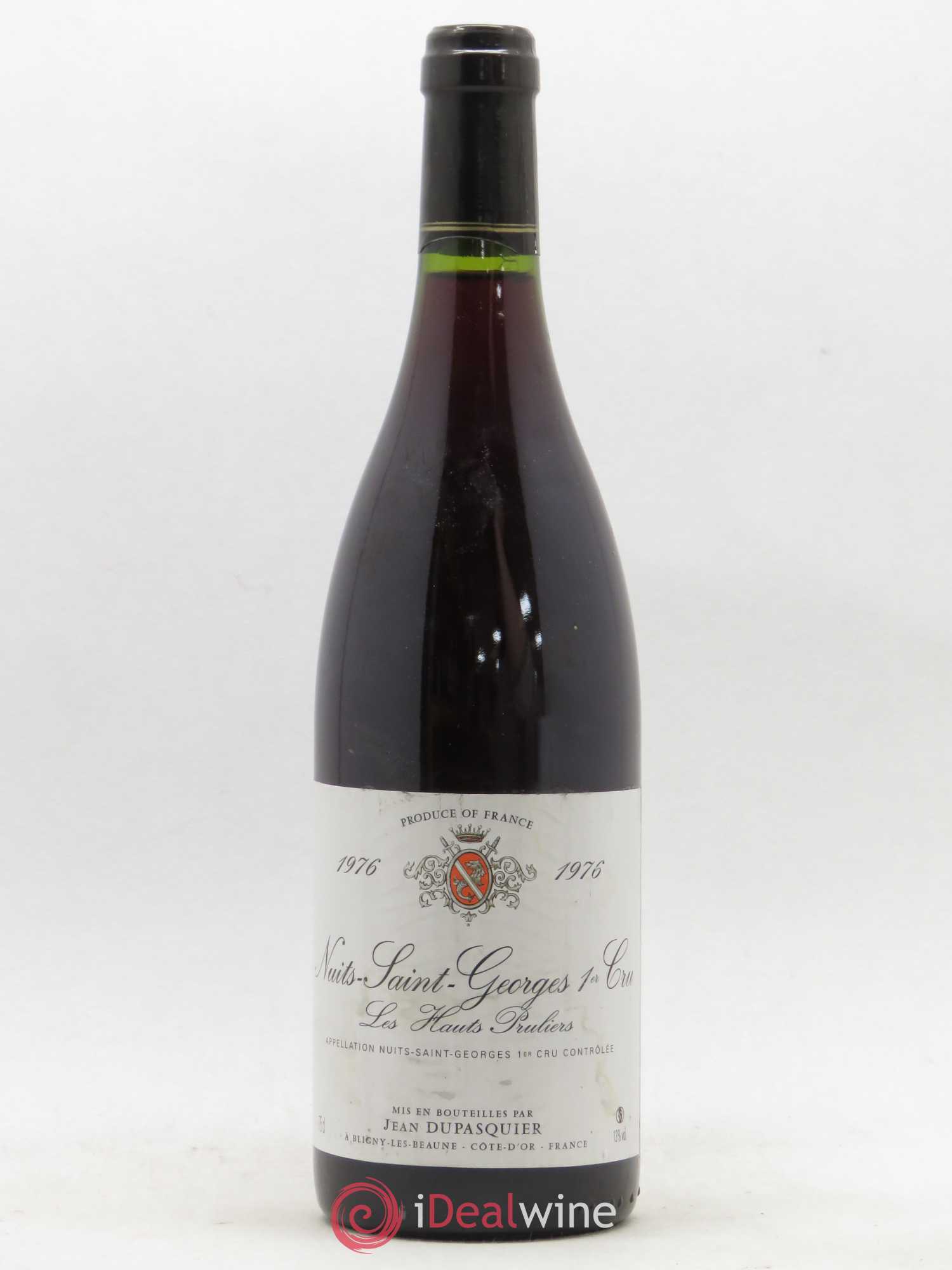 Nuits-Saint-Georges 1er Cru Les Hauts Pruliers Maison Dupasquier 1976 - Posten von 1 Flasche - 0