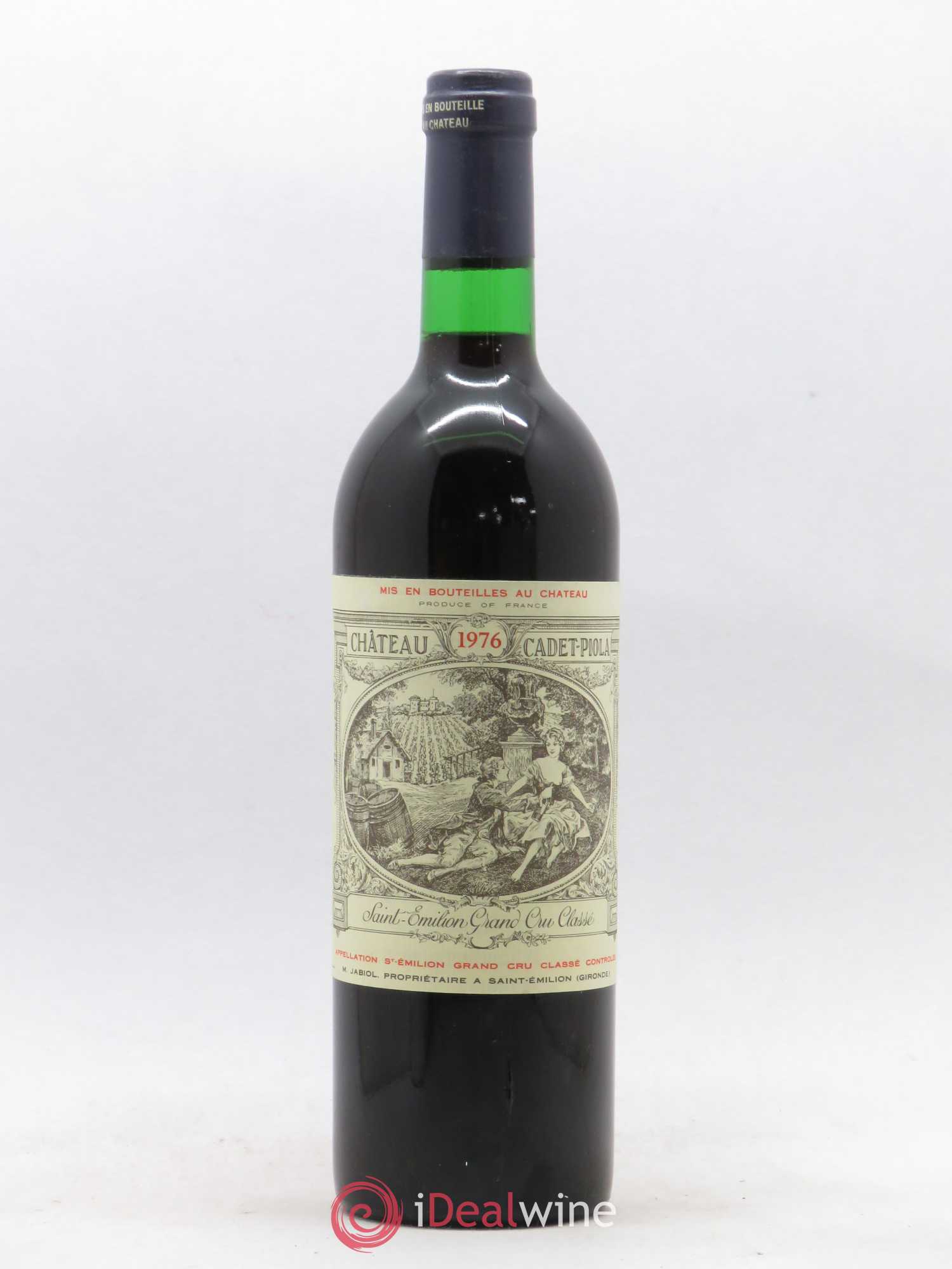 Château Cadet Piola Grand Cru Classé 1976 - Lot de 1 bouteille - 0
