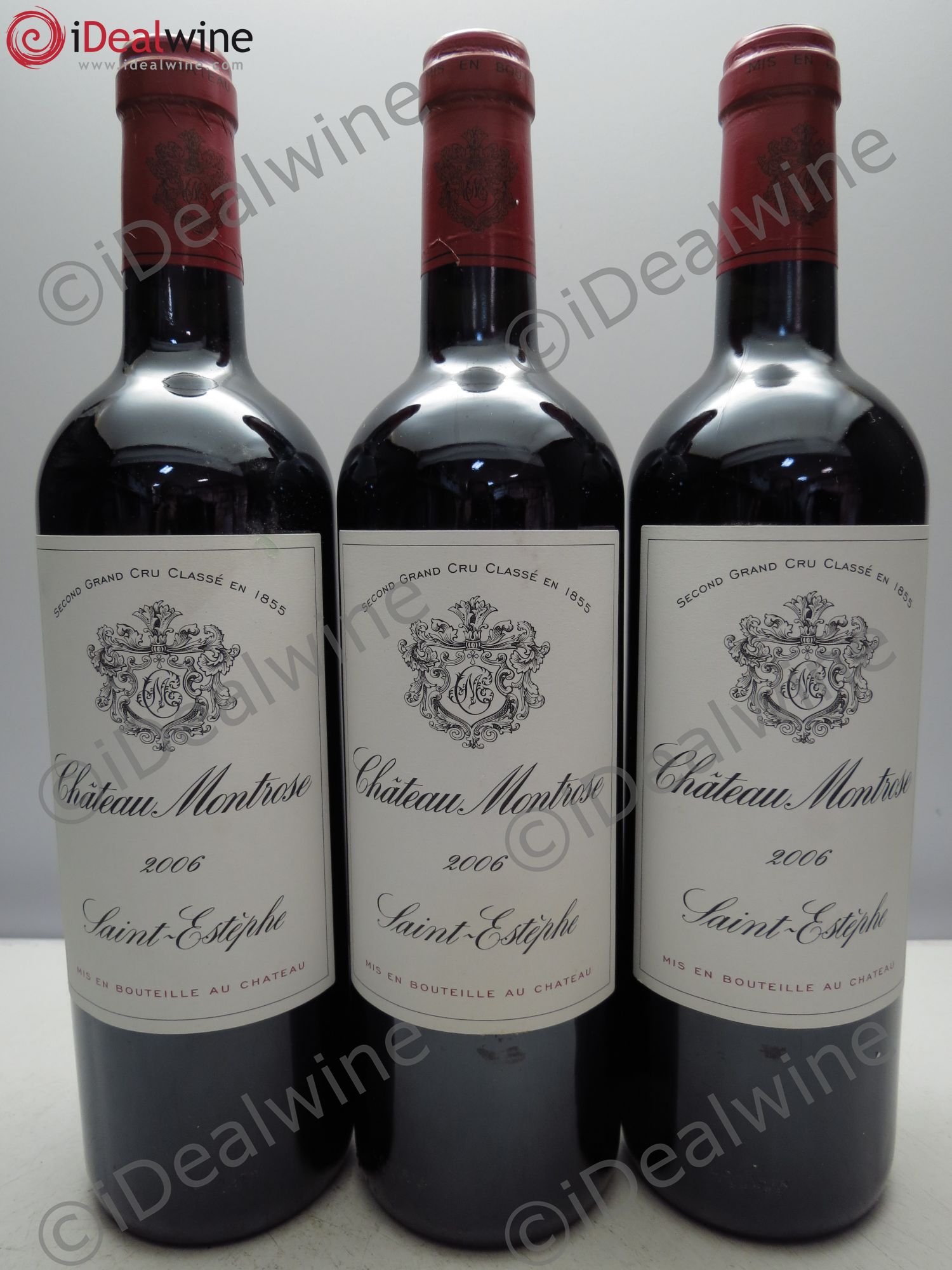 Château Montrose 2ème Grand Cru Classé 2006 - Lot de 3 bouteilles - 0