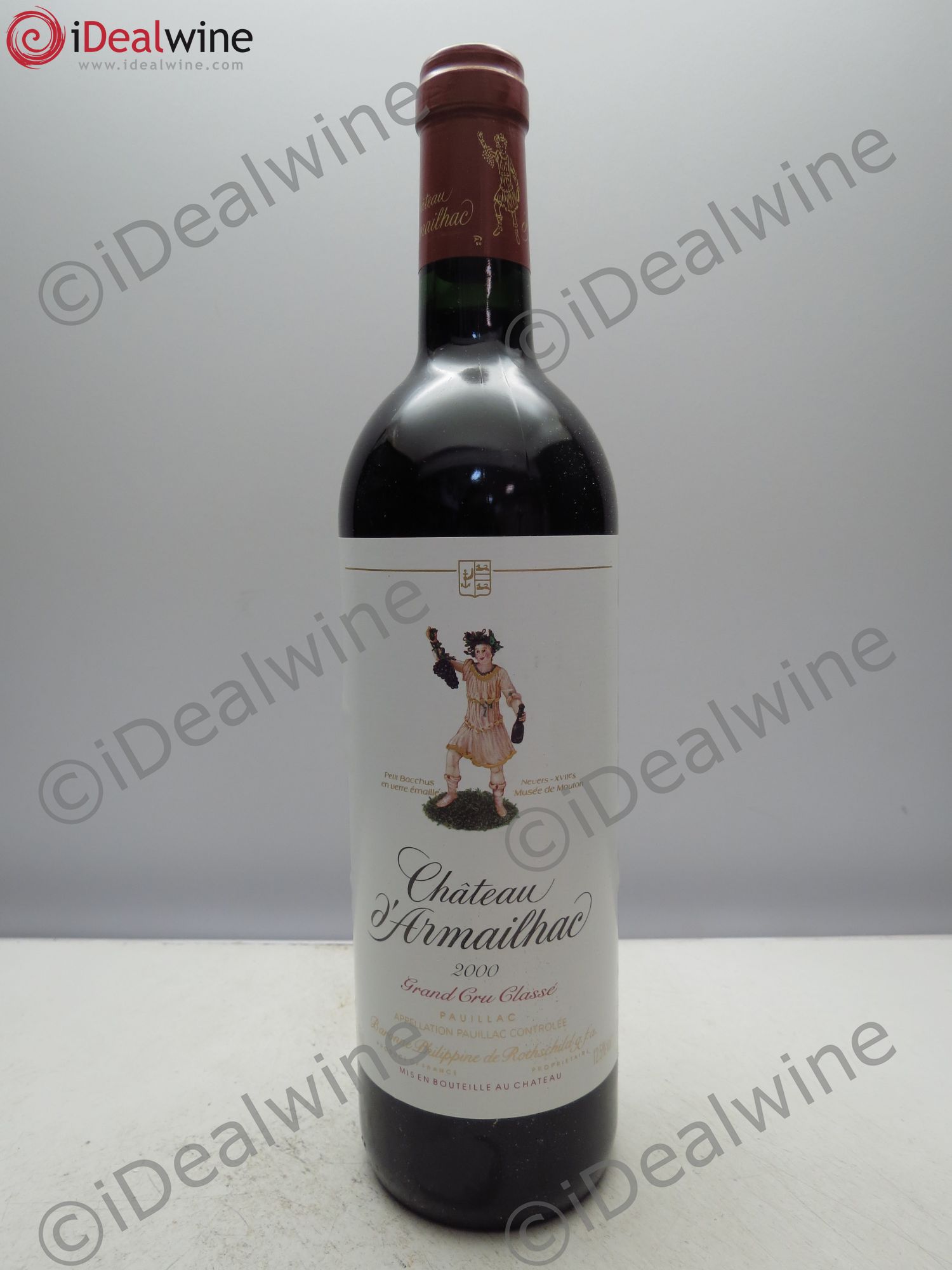 Château d' Armailhac - Mouton Baron(ne) Philippe 5ème Grand Cru Classé 2000 - Lot de 1 bouteille - 0