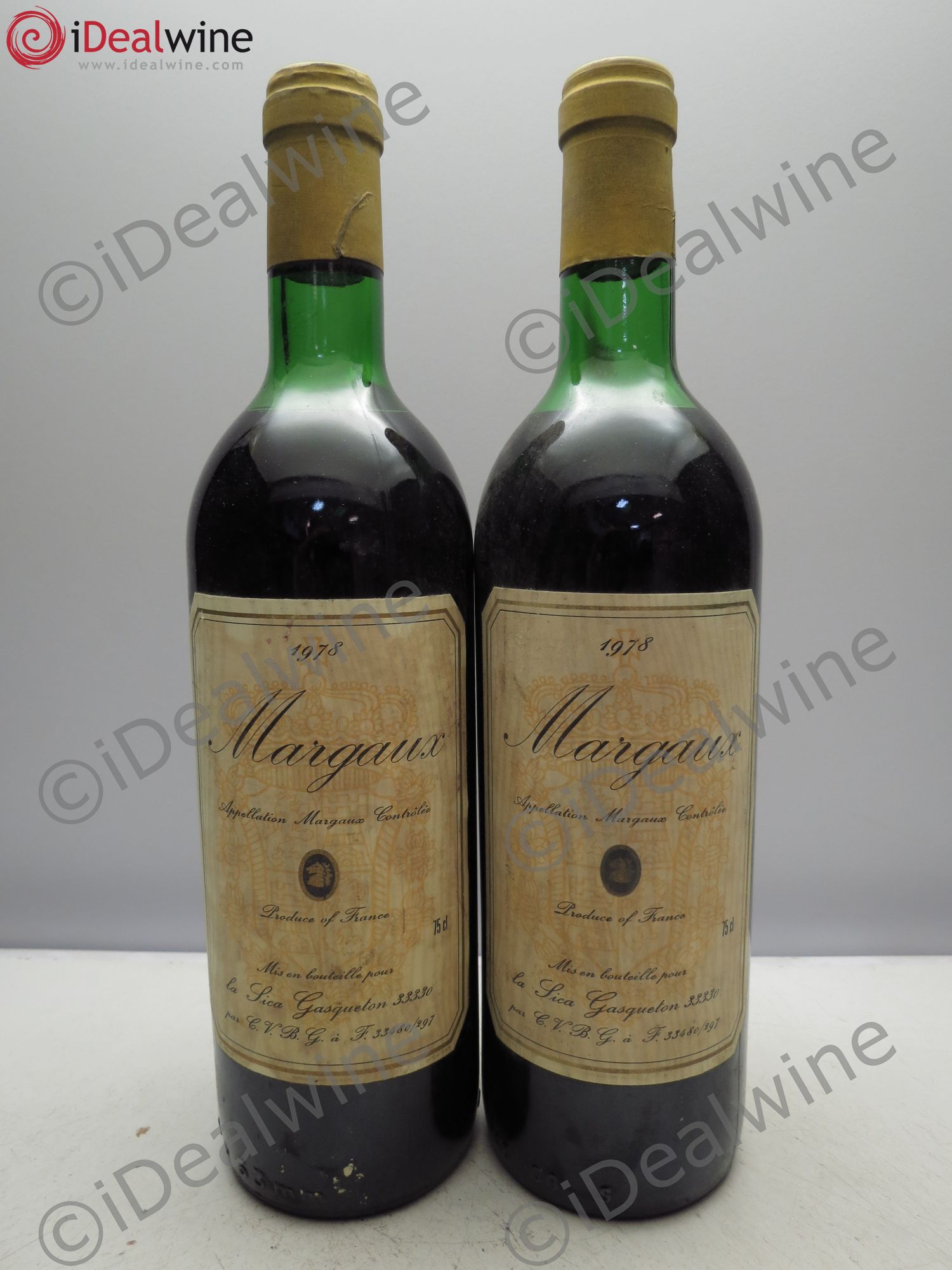 Bordeaux Margaux, La Sica Gasqueton 1978 - Posten von 2 Flaschen - 0
