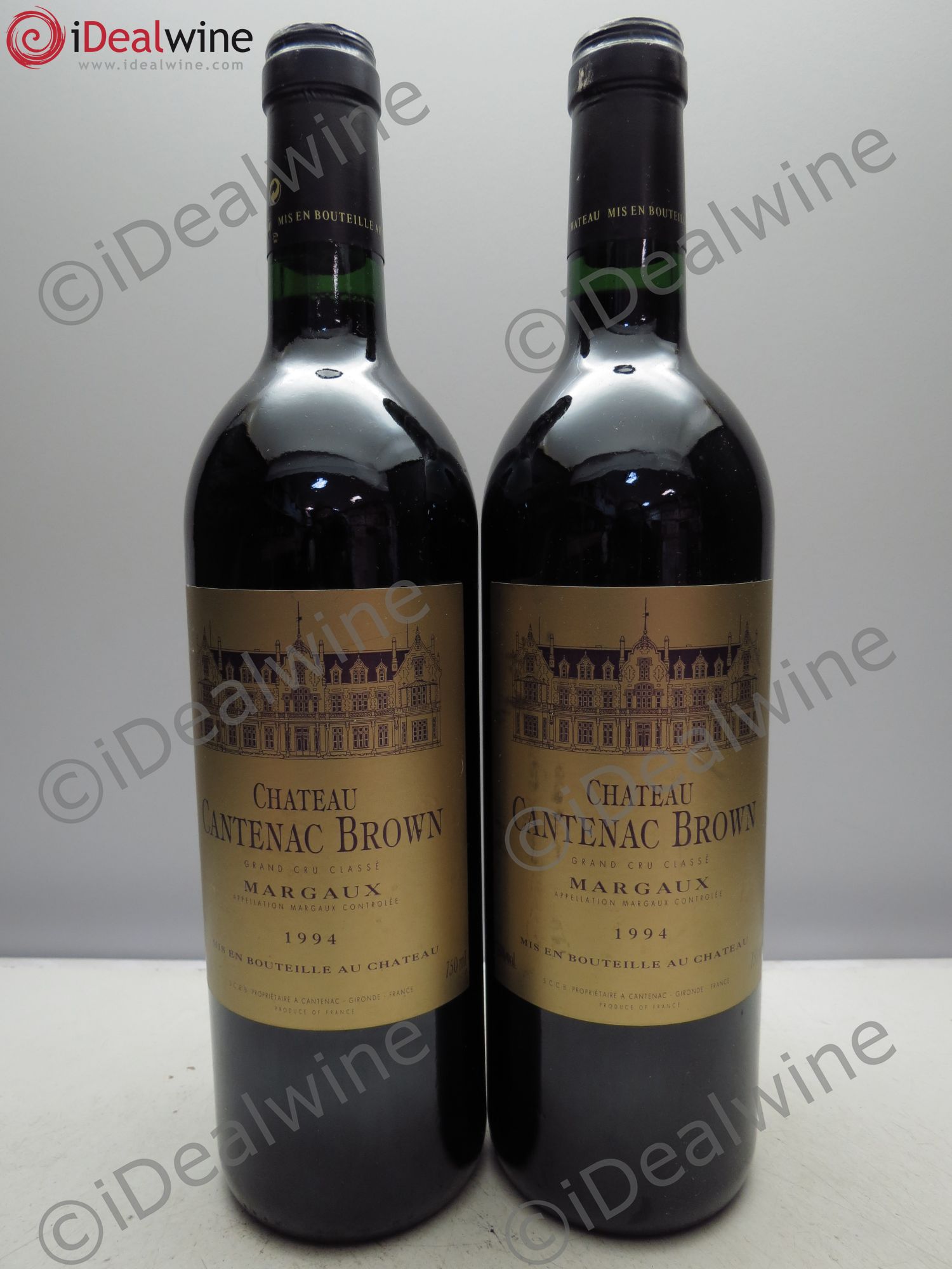 Château Cantenac Brown 3ème Grand Cru Classé 1994 - Lot de 2 bouteilles - 0