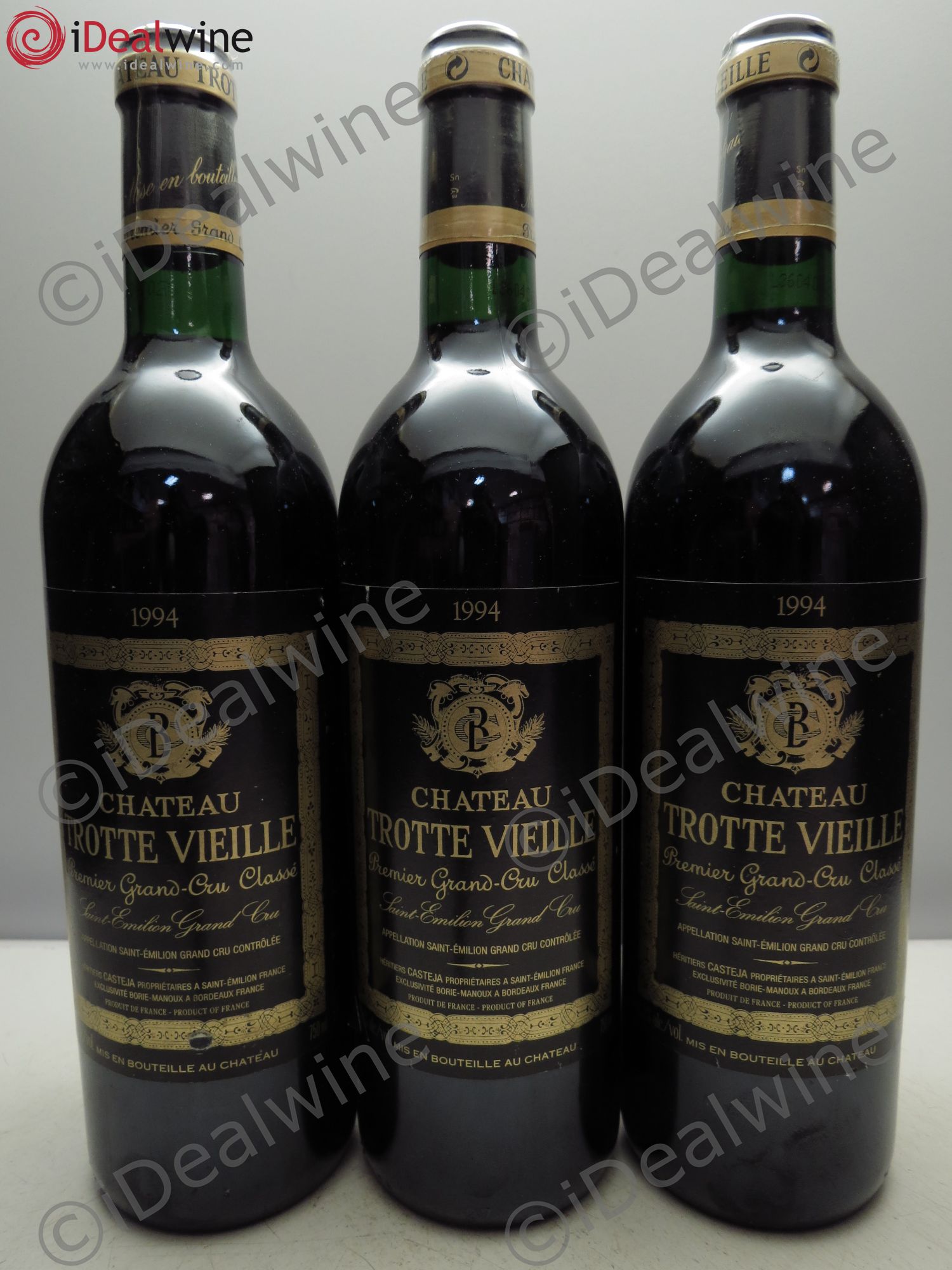Château Trotte Vieille 1er Grand Cru Classé B 1994 - Lot de 3 bouteilles - 0