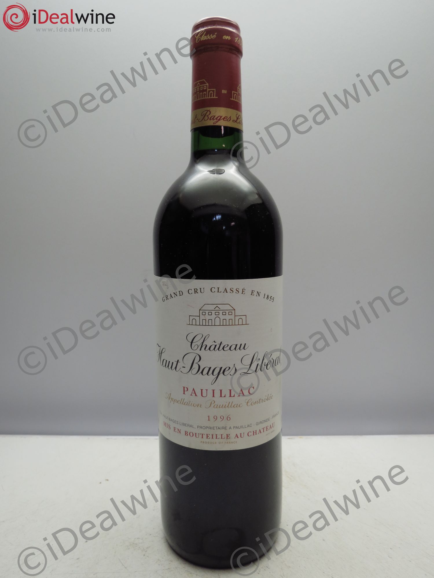Château Haut Bages Libéral 5ème Grand Cru Classé 1996 - Lot de 1 bouteille - 0