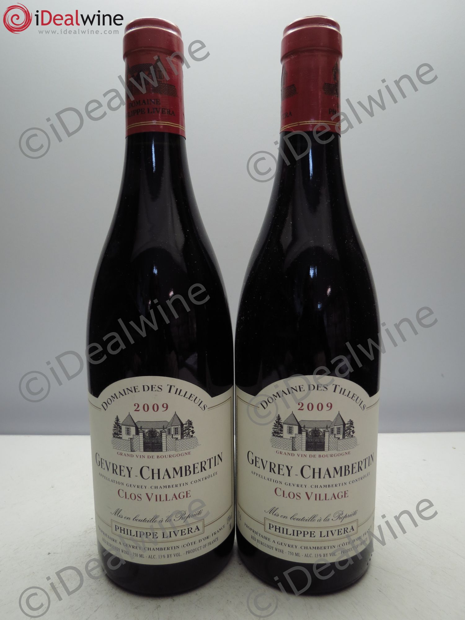 Gevrey-Chambertin Clos Village Tilleuls 2009 - Posten von 2 Flaschen - 0