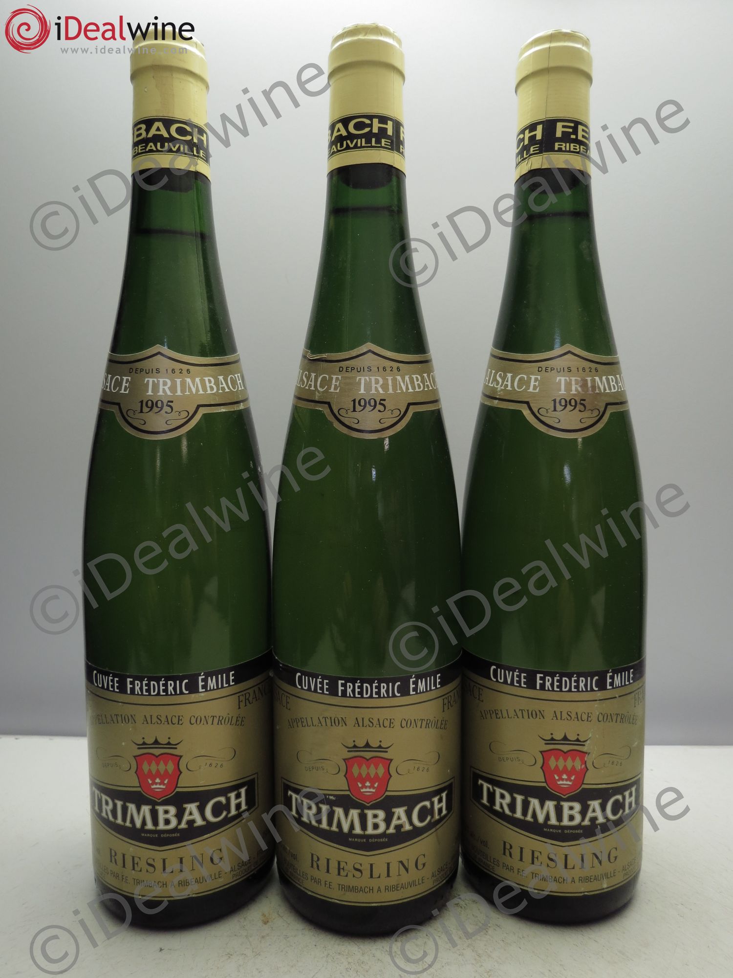 Alsace Riesling Cuvée Frédéric Emile Trimbach (Domaine) 1995 - Lot de 3 bouteilles - 0