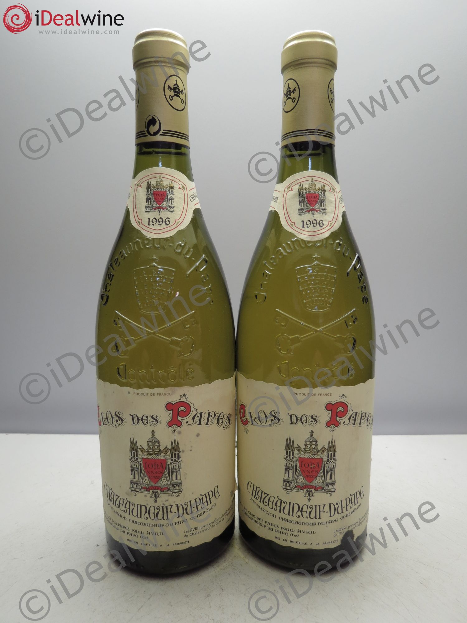 Châteauneuf-du-Pape Clos des Papes - Paul Avril 1996 - Lot de 2 bouteilles - 0