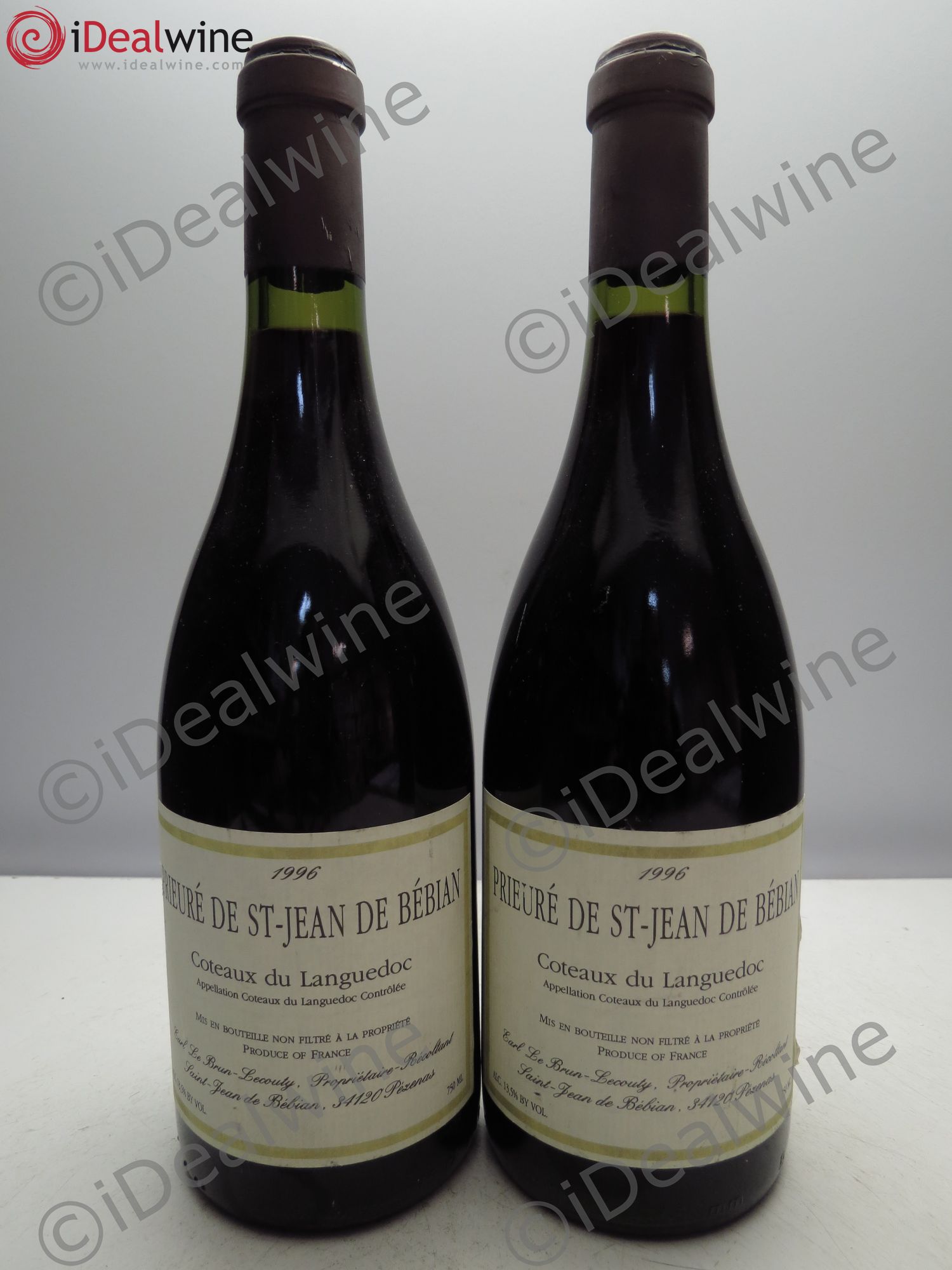 Languedoc Prieuré St-Jean de Bébian 1996 - Lot de 2 bouteilles - 0