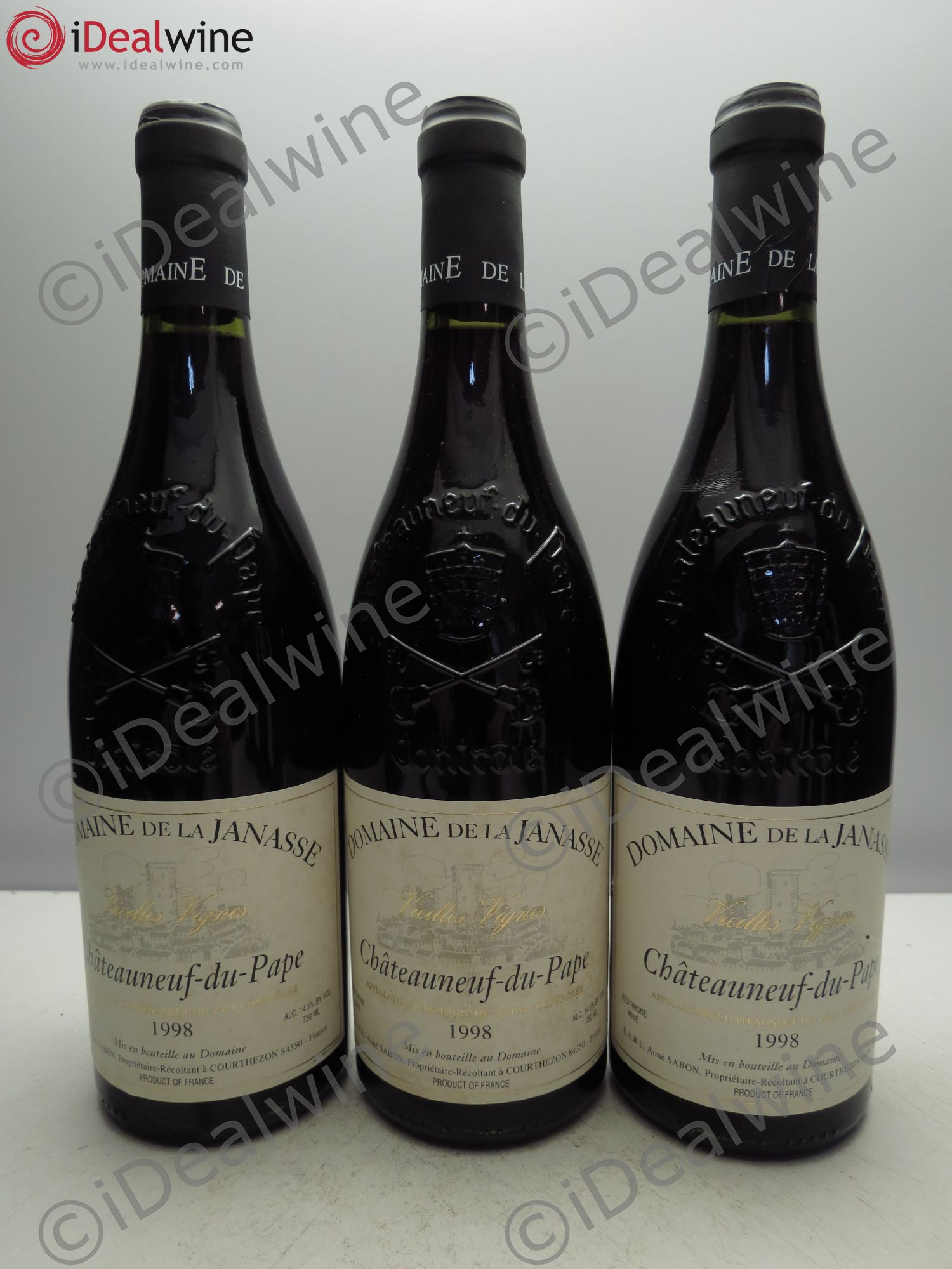 Châteauneuf-du-Pape Cuvée Vieilles Vignes La Janasse (Domaine de) 1998 - Lot de 3 bouteilles - 0