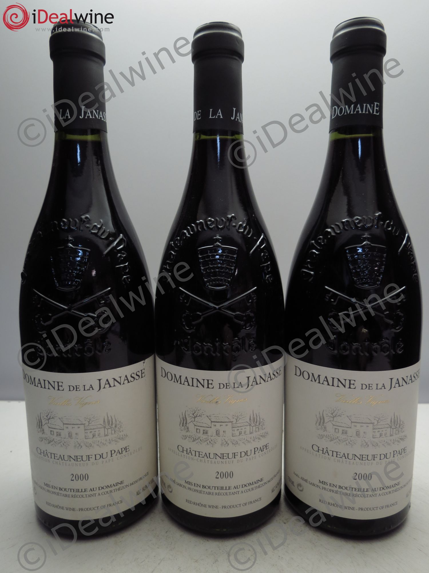 Châteauneuf-du-Pape Cuvée Vieilles Vignes La Janasse (Domaine de) 2000 - Lot de 3 bouteilles - 0