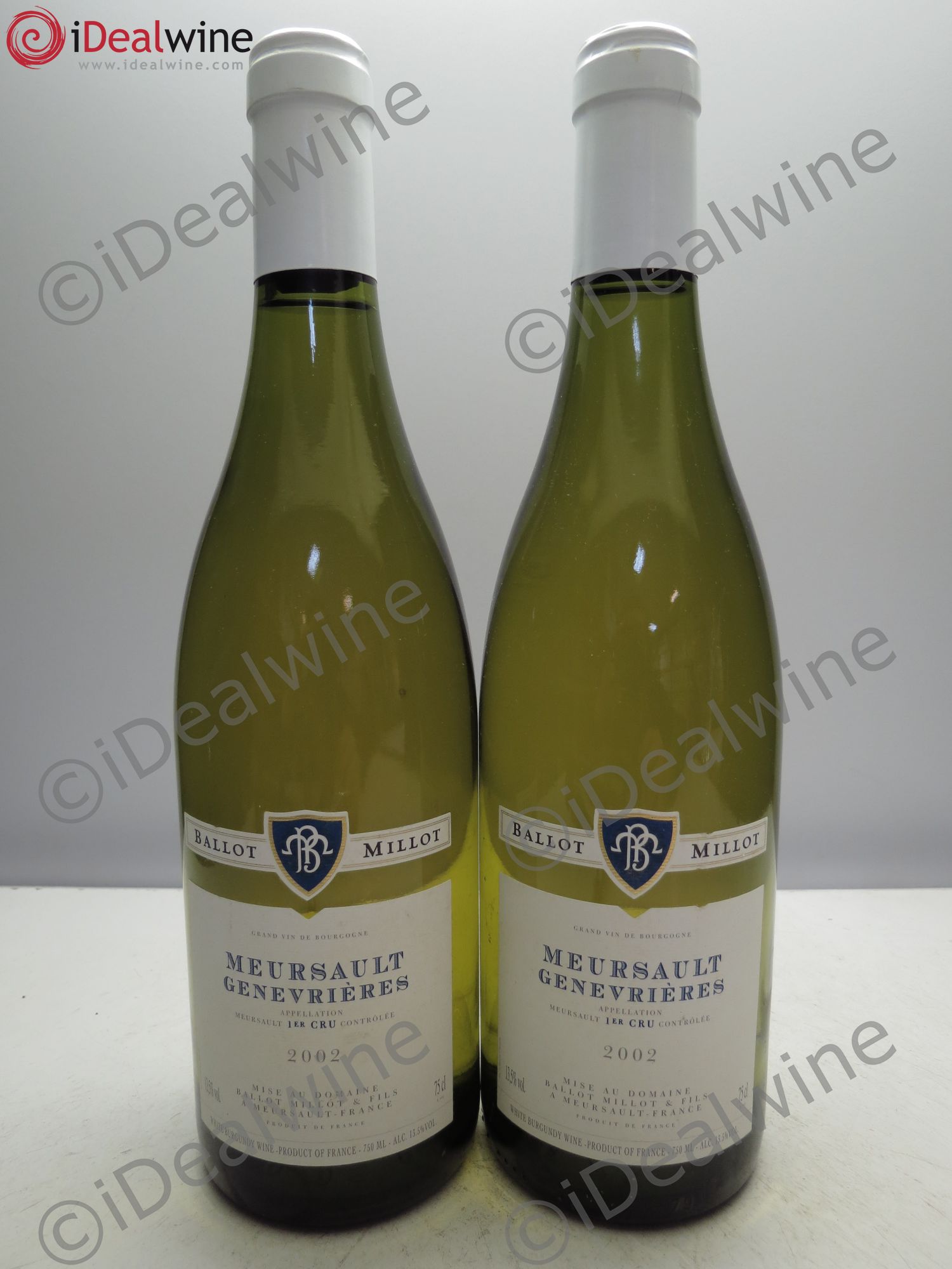 Meursault 1er Cru Ballot Millot 2002 - Posten von 2 Flaschen - 0