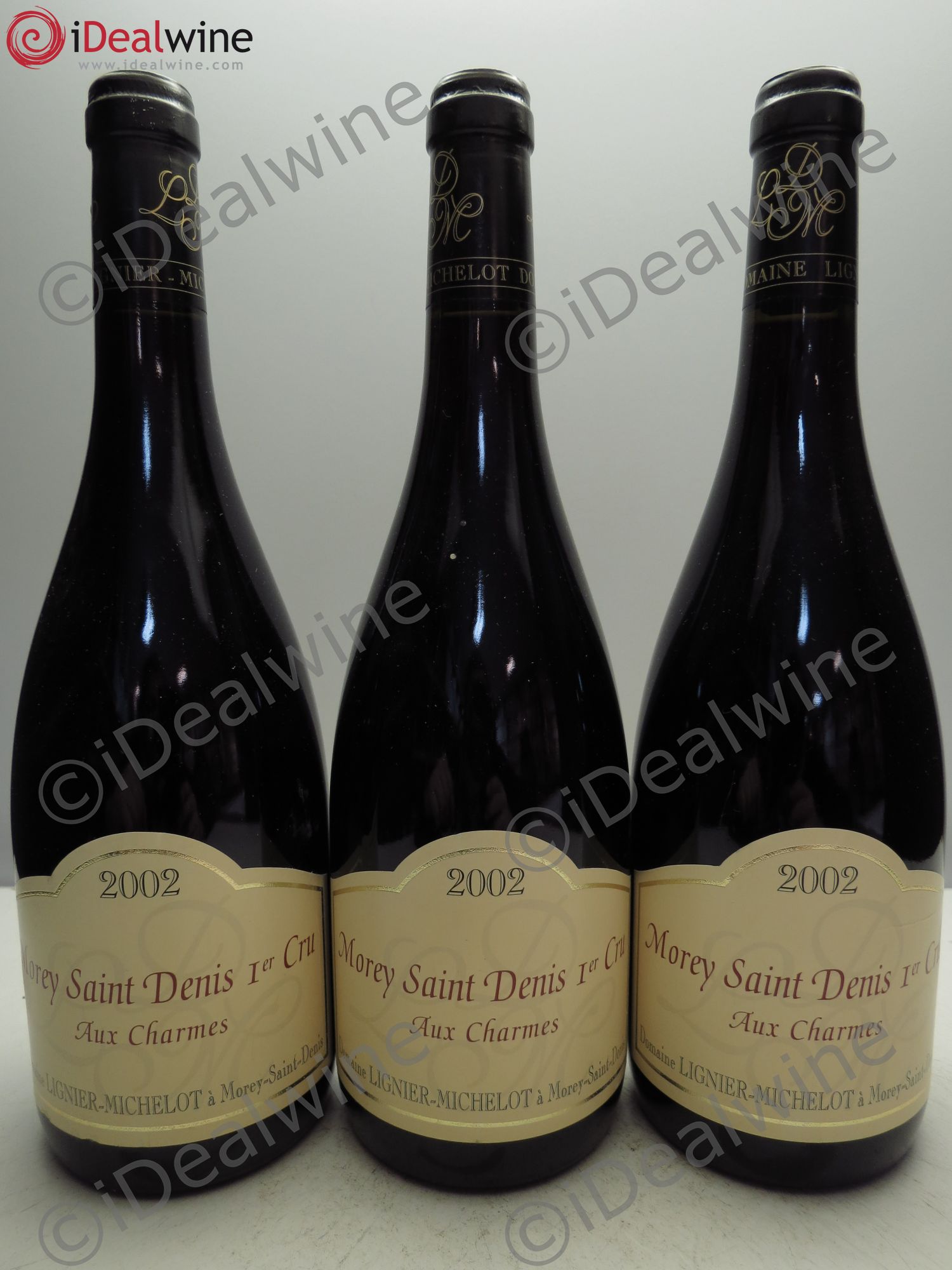 Morey-Saint-Denis 1er Cru Lignier-Michelot 2002 - Lot de 3 bouteilles - 0