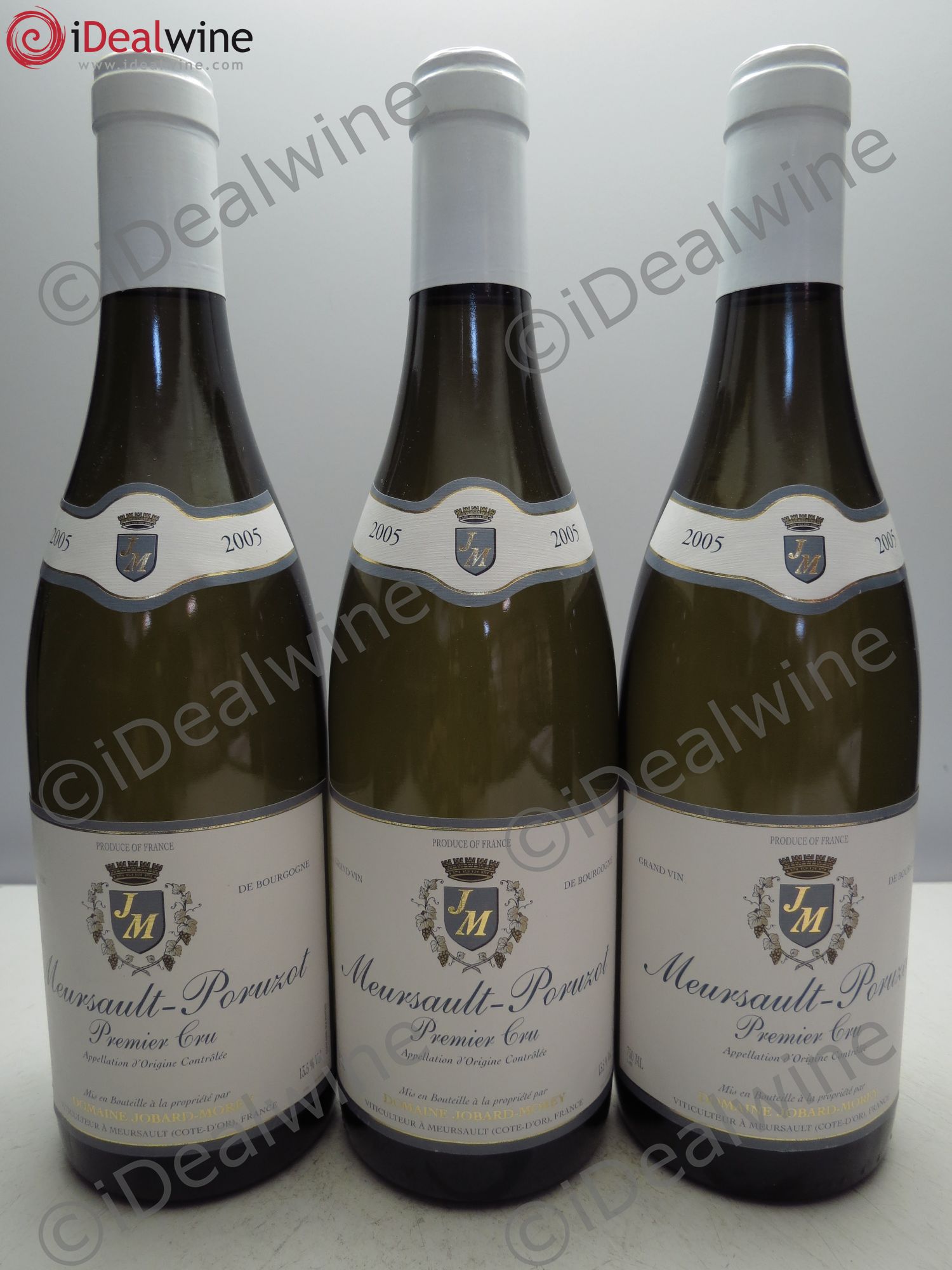 Meursault 1er Cru Jobard Morey 2005 - Lot de 3 bouteilles - 0