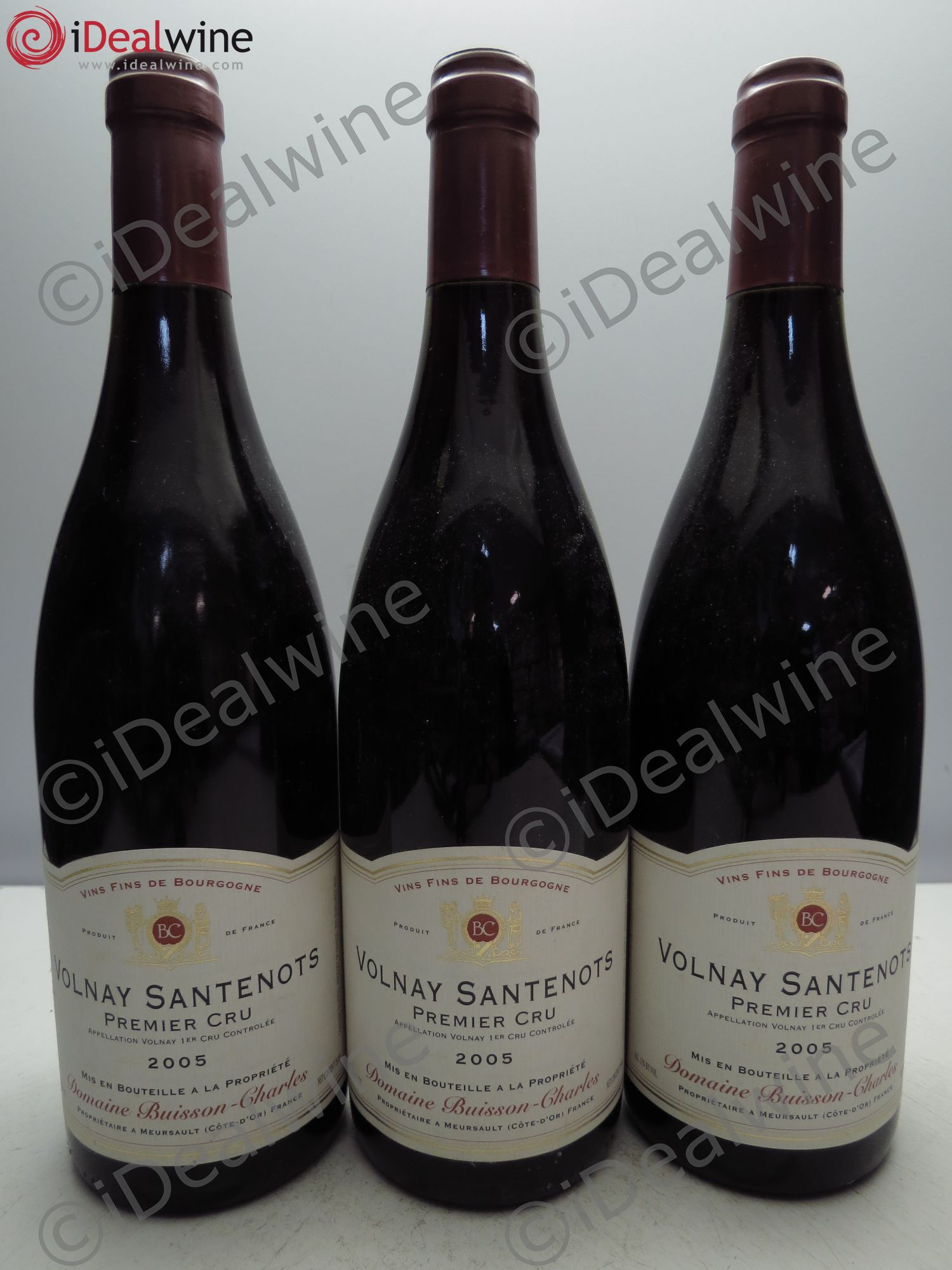 Volnay 1er Cru Buisson Charles 2005 - Lot de 3 bouteilles - 0