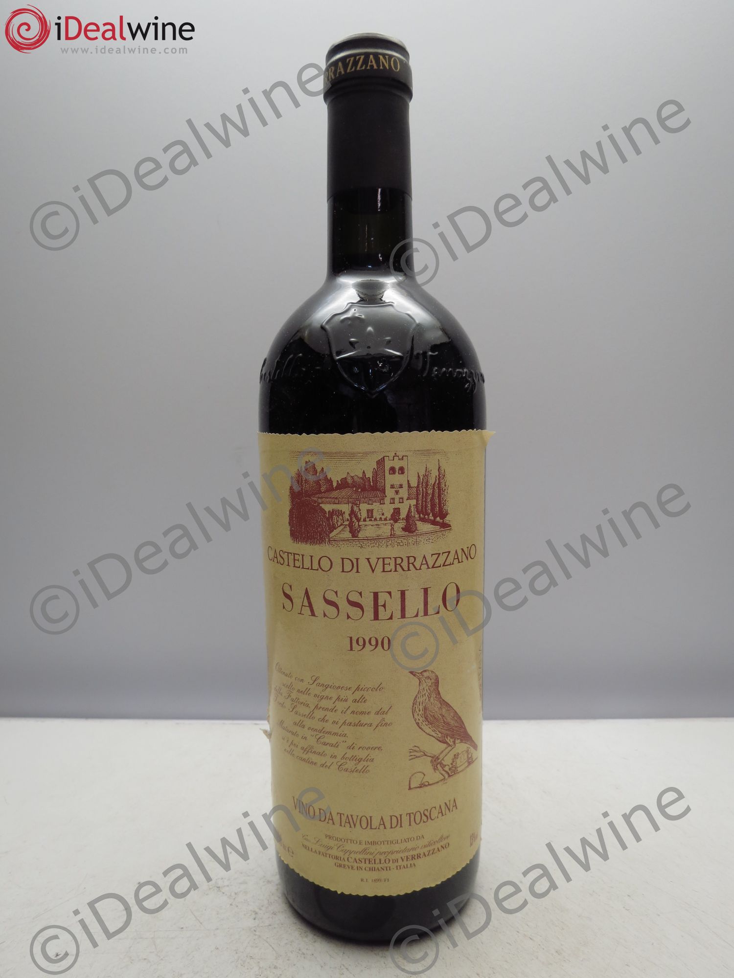Toscana IGT Castello Di Verrazzano, Sassello (sans prix de réserve / no reserve) 1990 - Posten von 1 Flasche - 0