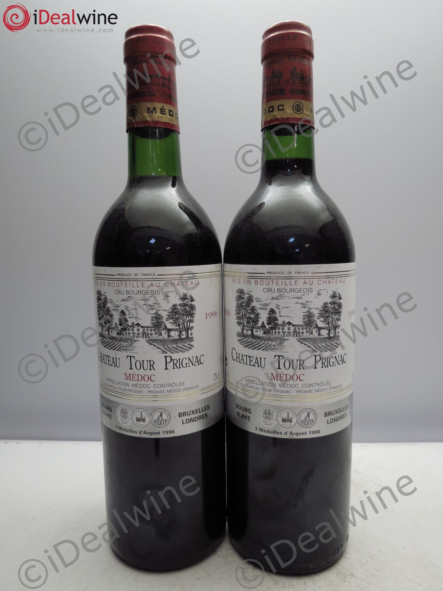Château Tour Prignac Cru Bourgeois (sans prix de réserve/no reserve) 1996 - Posten von 2 Flaschen - 0