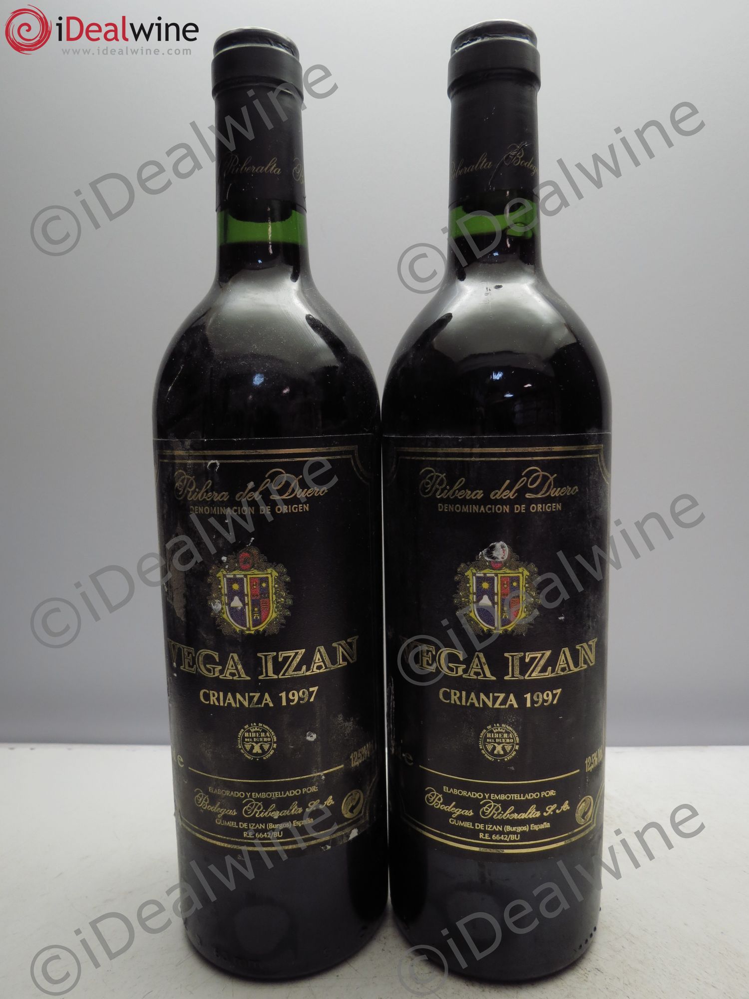 Ribera Del Duero DO Vega Izan. Bodegas Riberalta (sans prix de réserve / no reserve) 1997 - Posten von 2 Flaschen - 0