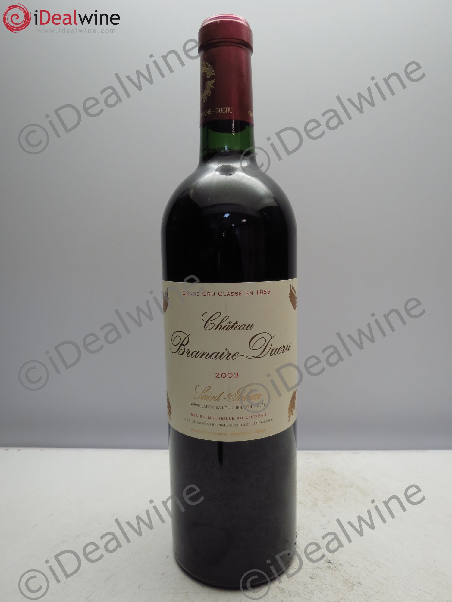 Château Branaire Ducru 4ème Grand Cru Classé 2003 - Lot de 1 bouteille - 0