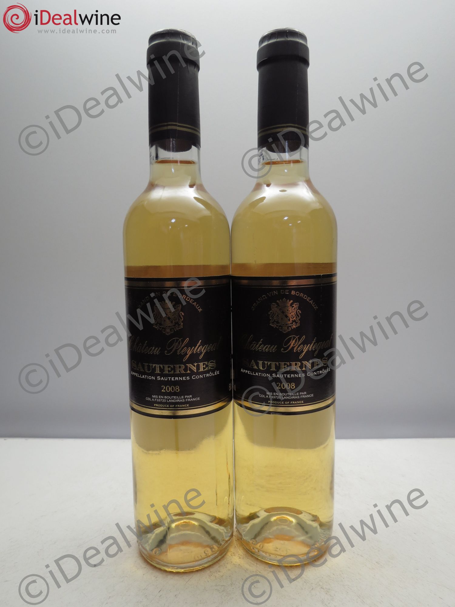 Sauternes Château Pleytegeat (50cl)(sans prix de réserve/no reserve) 2008 - Posten von 2 Flacons - 0