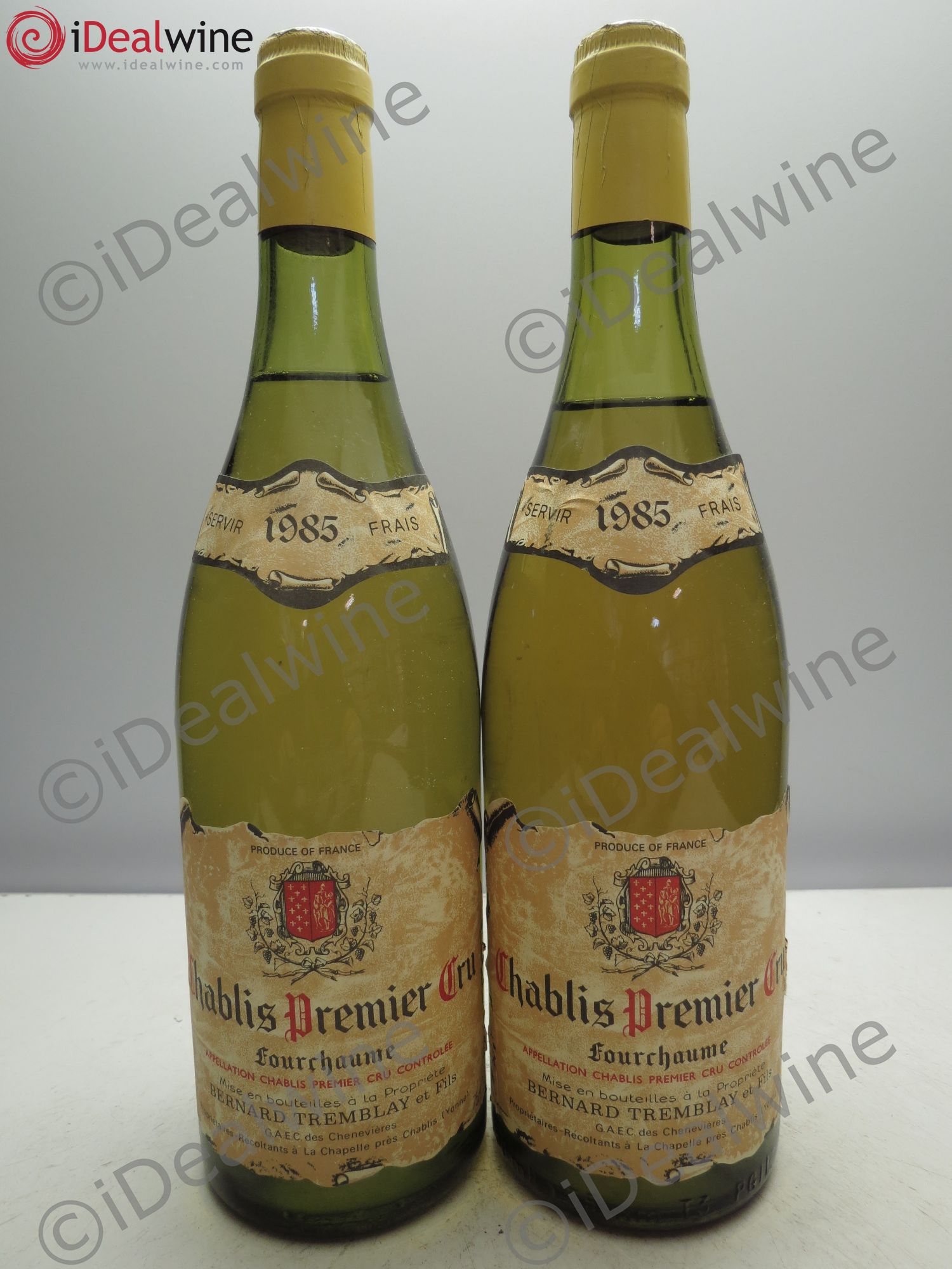 Chablis 1er Cru Tremblay 1985 - Posten von 2 Flaschen - 0