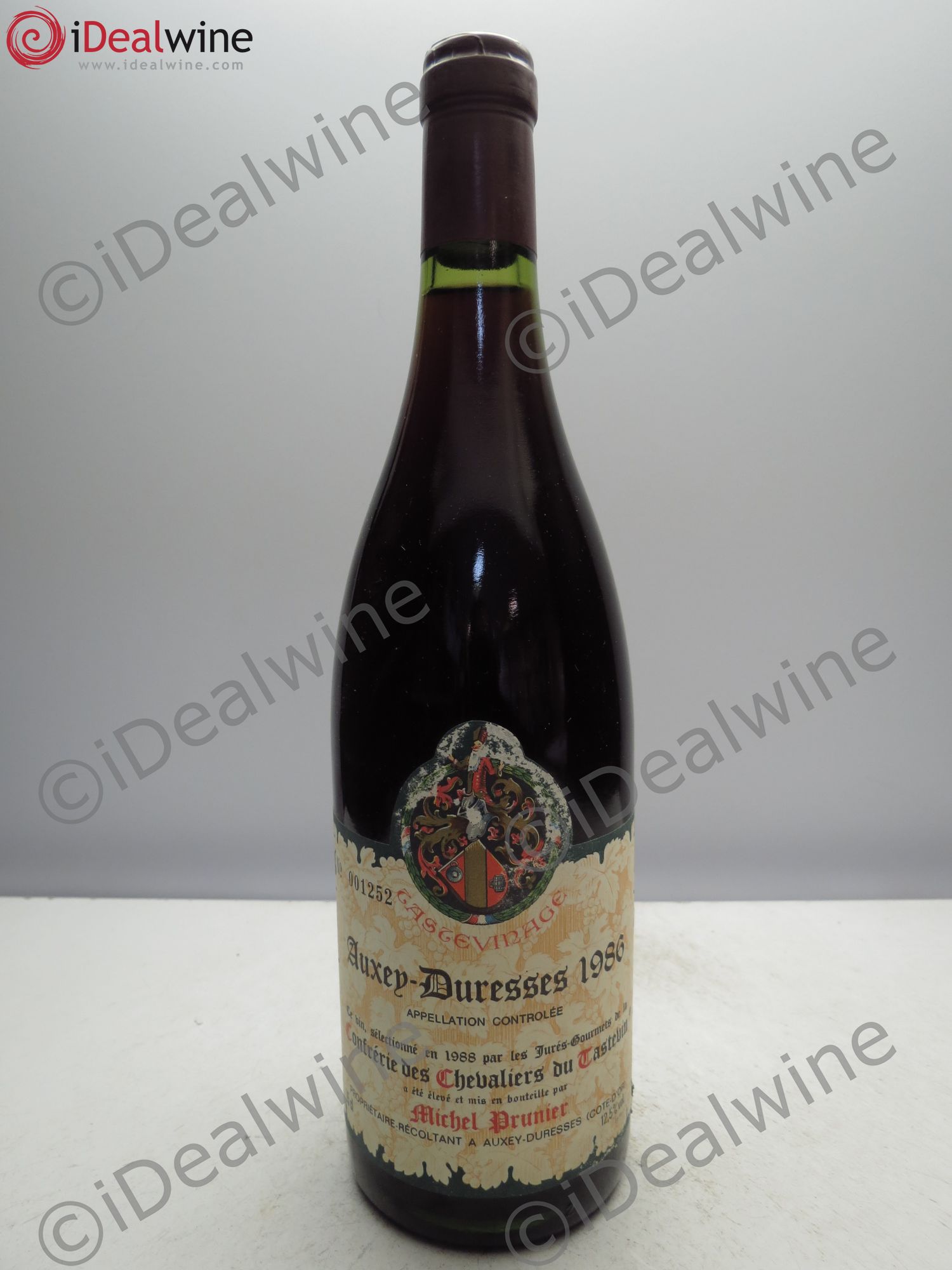 Auxey-Duresses Prunier Tastevine 1986 - Lot de 1 bouteille - 0