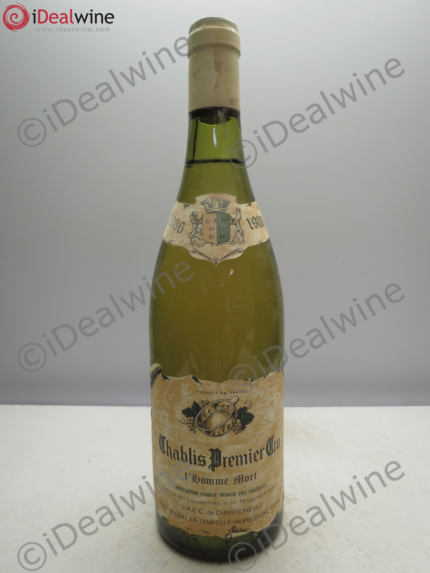 Chablis 1er Cru Homme Mort Adhemar Boudin 1986 - Posten von 1 Flasche - 0