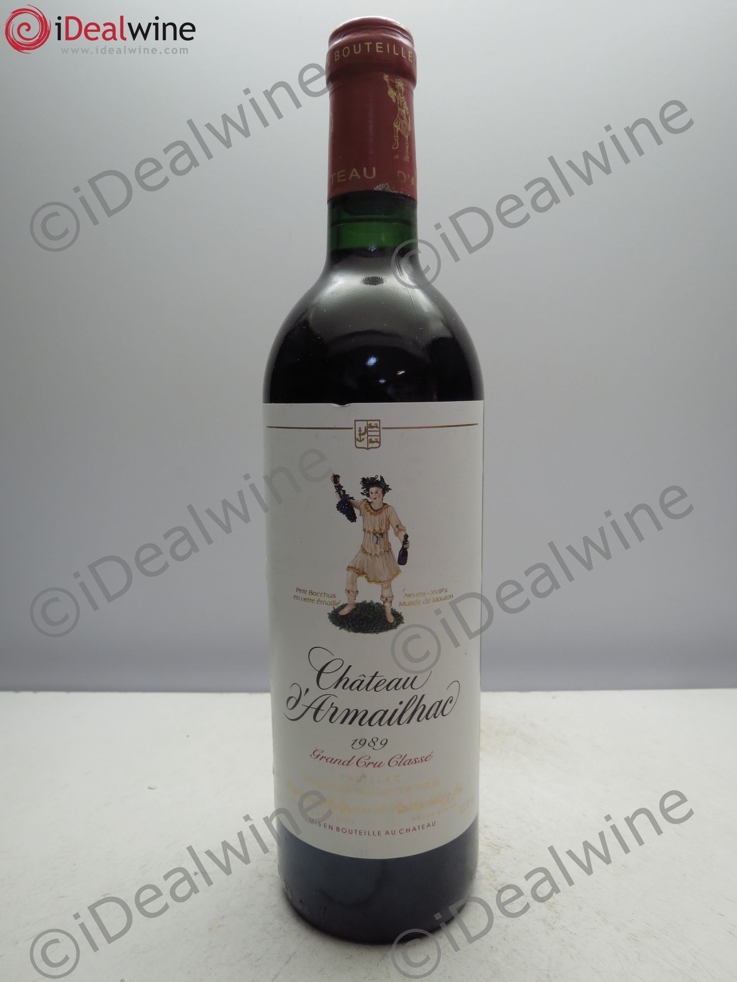 Château d' Armailhac - Mouton Baron(ne) Philippe 5ème Grand Cru Classé 1989 - Lot de 1 bouteille - 0