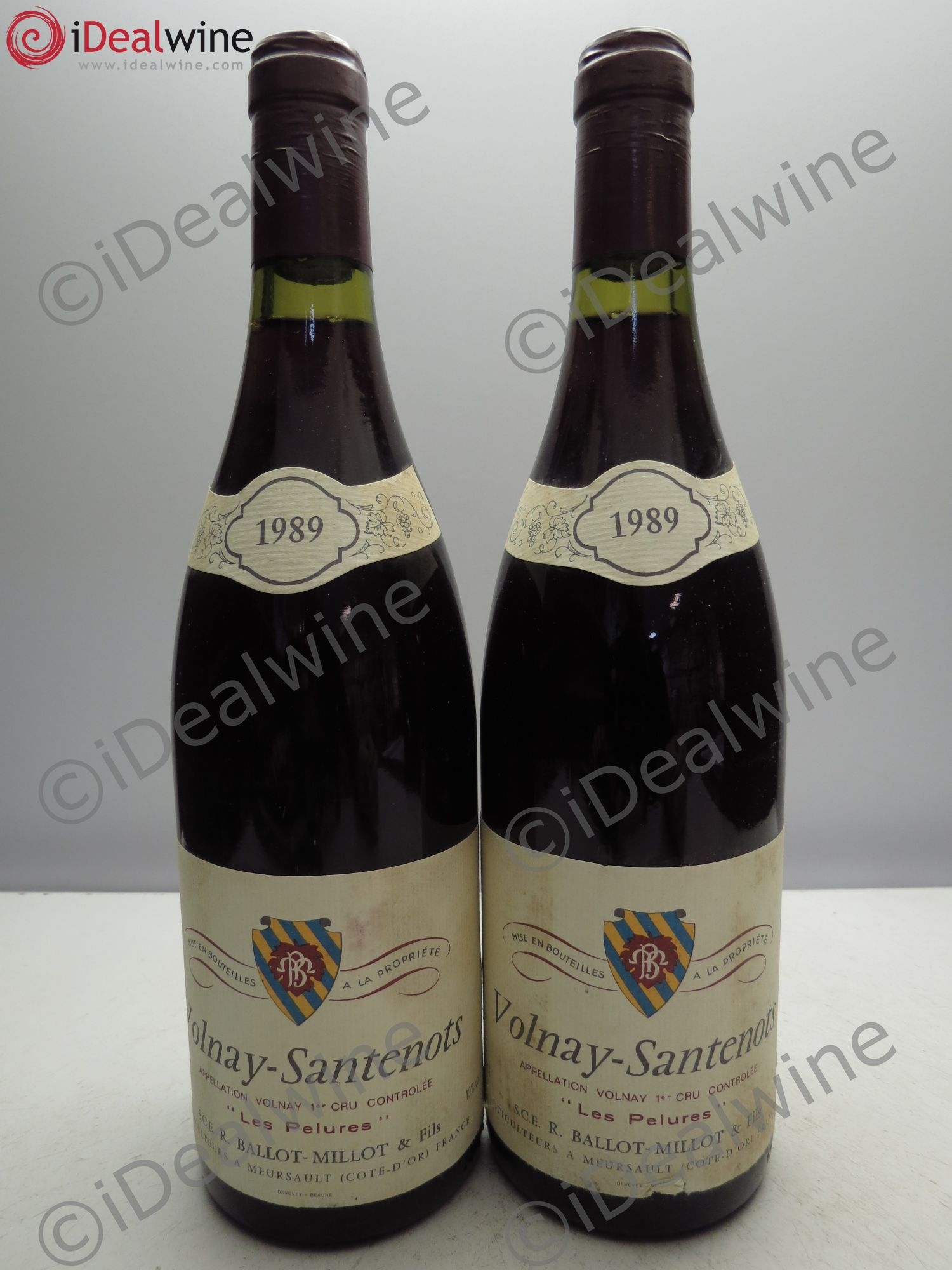 Volnay 1er Cru Ballot Millot Pelures 1989 - Posten von 2 Flaschen - 0