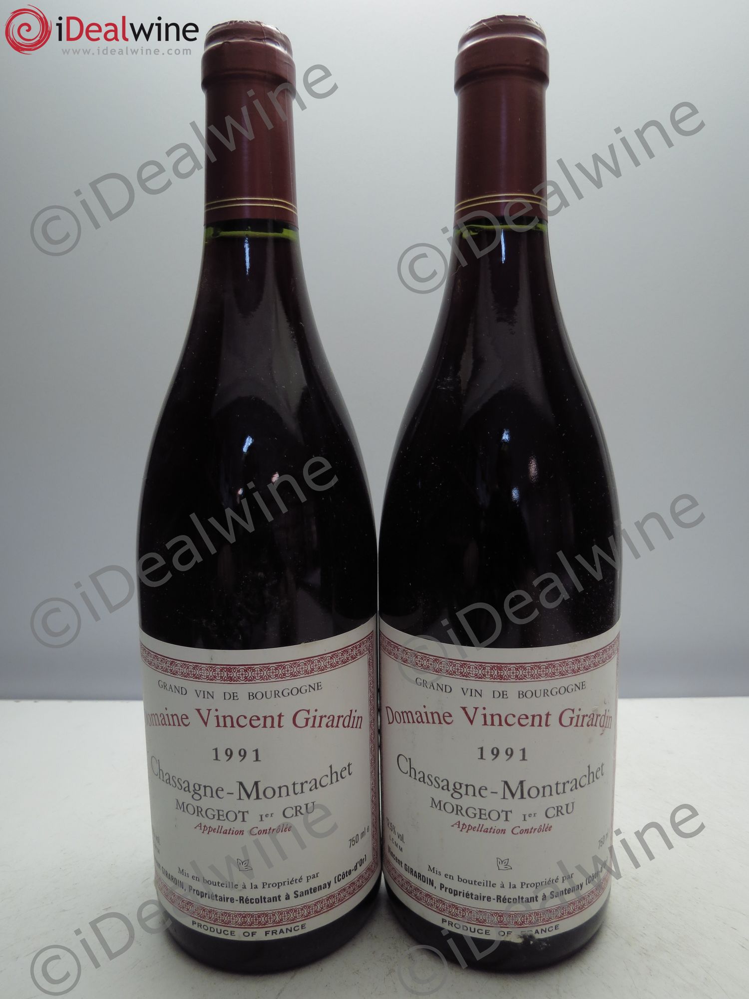 Chassagne-Montrachet Morgeot Girardin 1991 - Posten von 2 Flaschen - 0