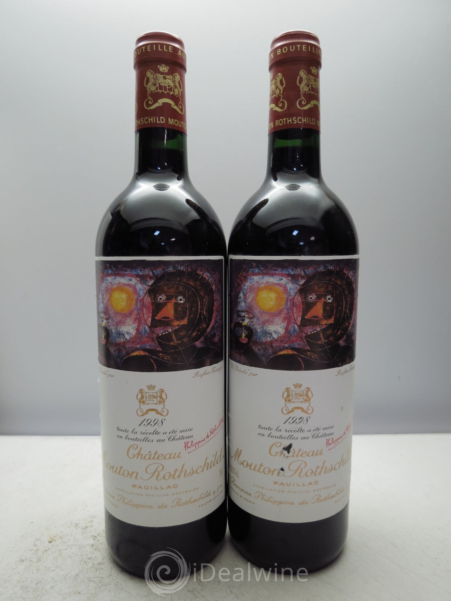 Château Mouton Rothschild 1er Grand Cru Classé 1998 - Lot de 6 bouteilles - 2