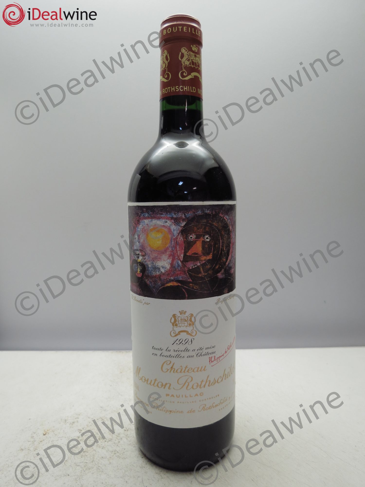 Château Mouton Rothschild 1er Grand Cru Classé 1998 - Lot de 1 bouteille - 0