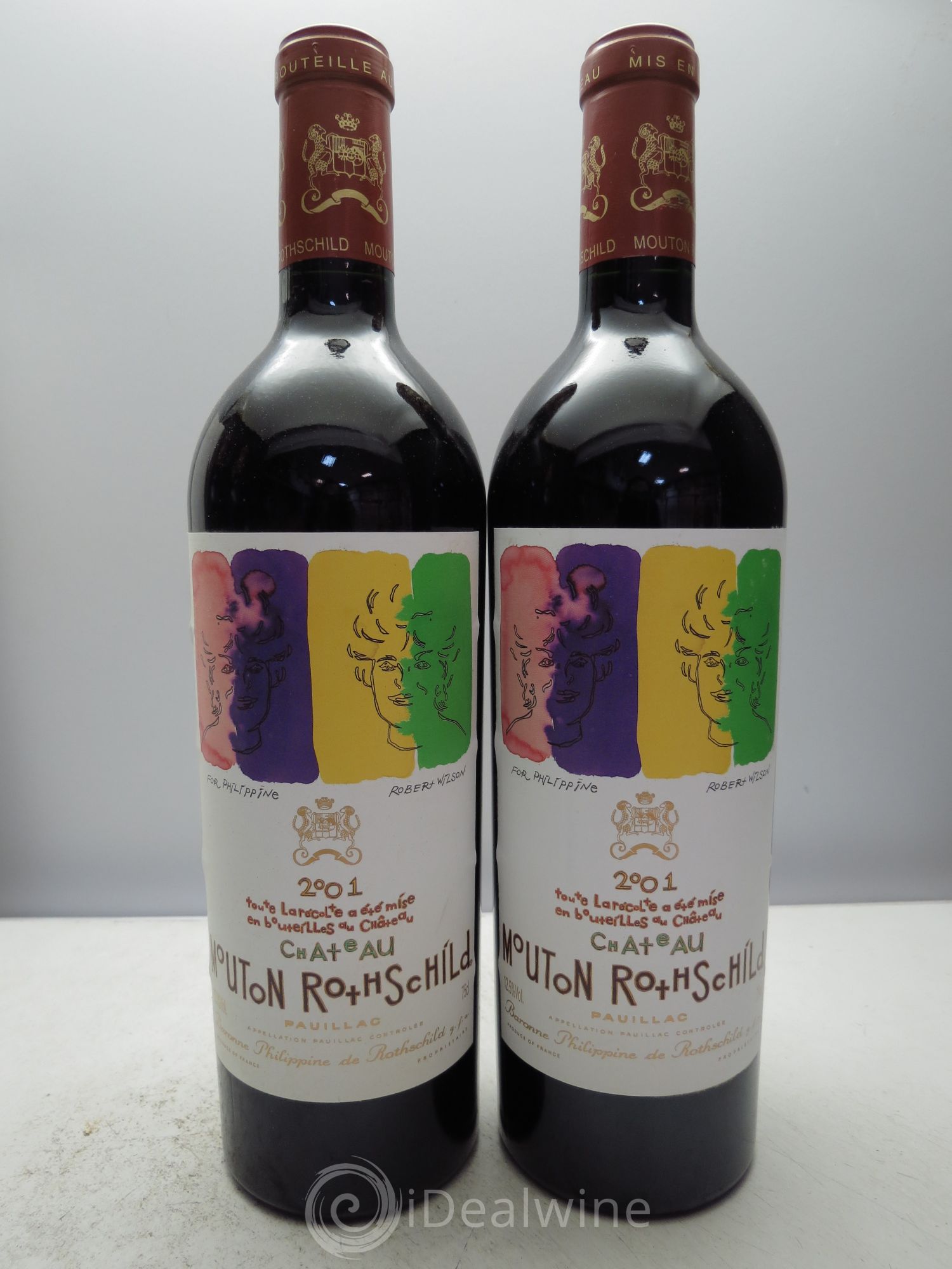 Château Mouton Rothschild 1er Grand Cru Classé 2001 - Lot de 6 bouteilles - 1