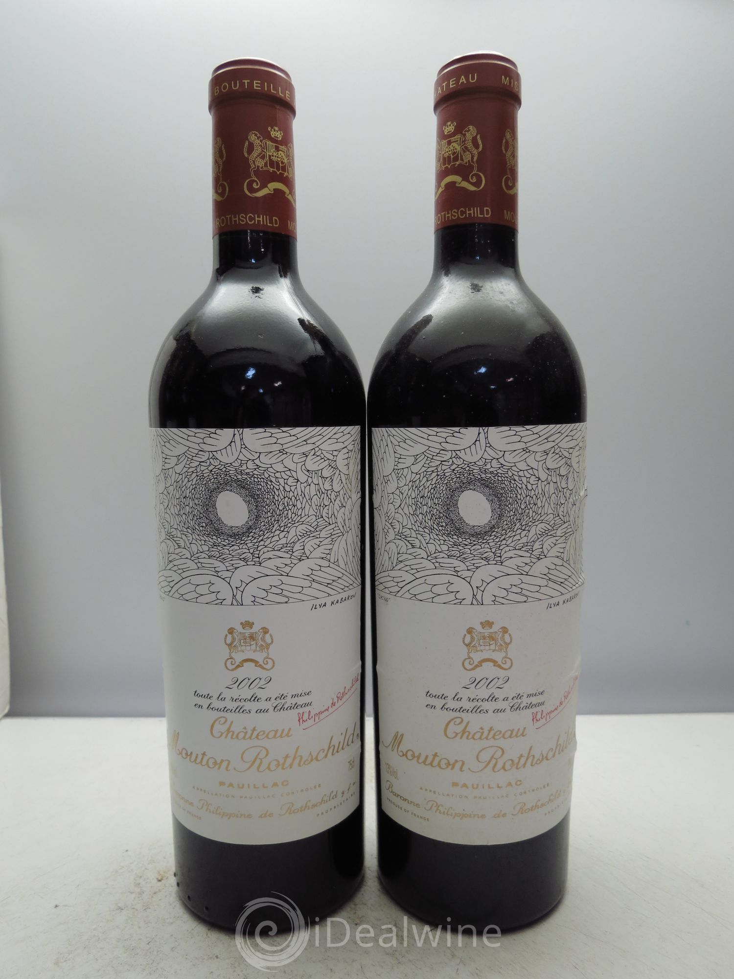 Château Mouton Rothschild 1er Grand Cru Classé 2002 - Lot de 6 bouteilles - 1