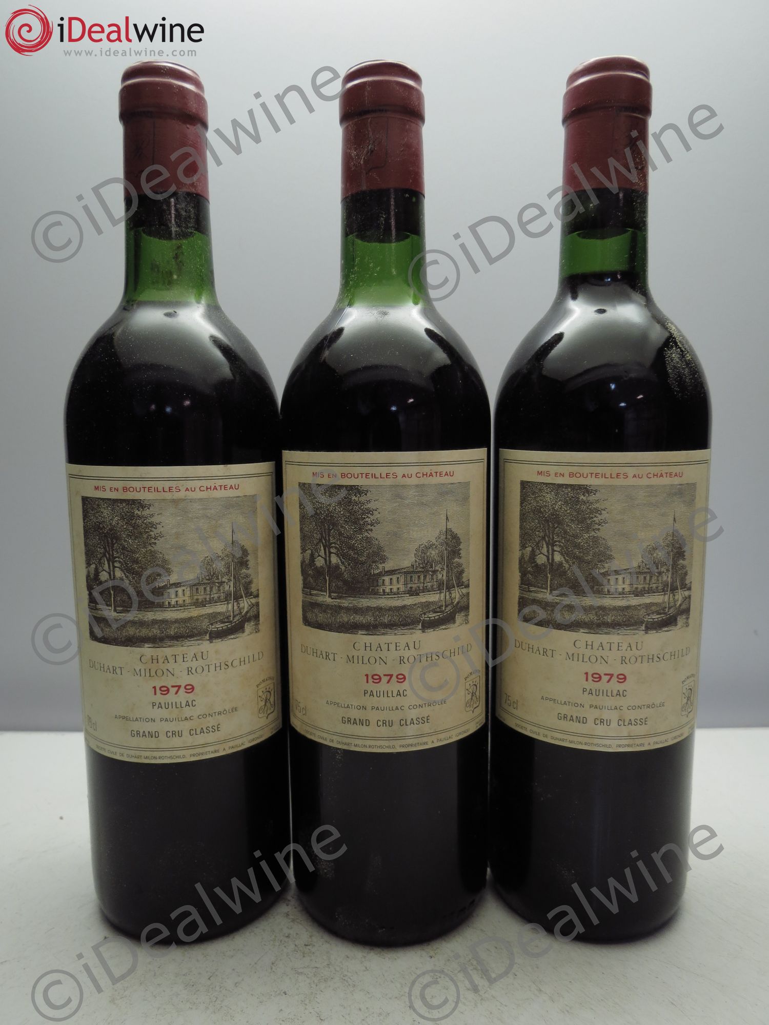 Château Duhart-Milon 4ème Grand Cru Classé 1979 - Lot de 3 bouteilles - 0