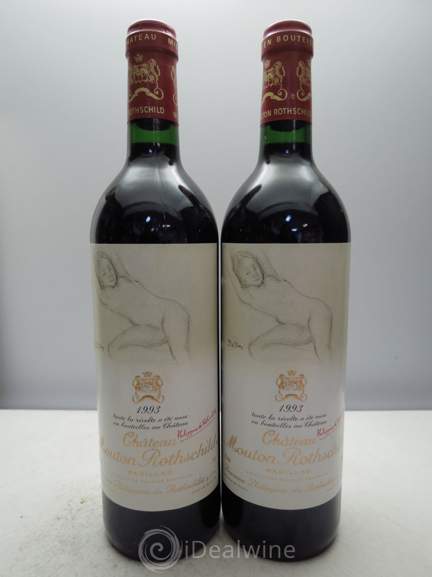 Château Mouton Rothschild 1er Grand Cru Classé 1993 - Lot de 6 bouteilles - 2