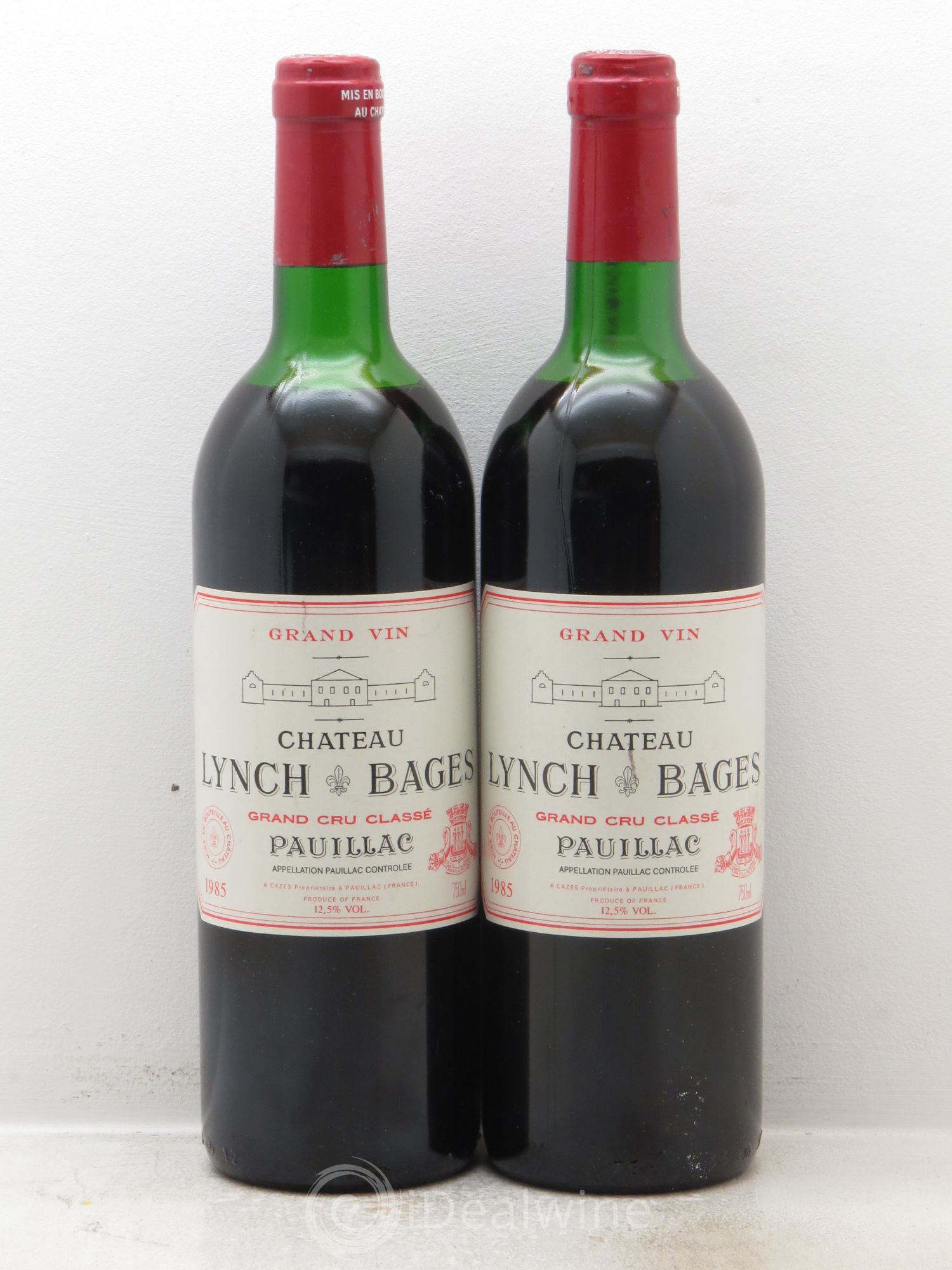 Château Lynch Bages 5ème Grand Cru Classé 1985 - Lot de 2 bouteilles - 0