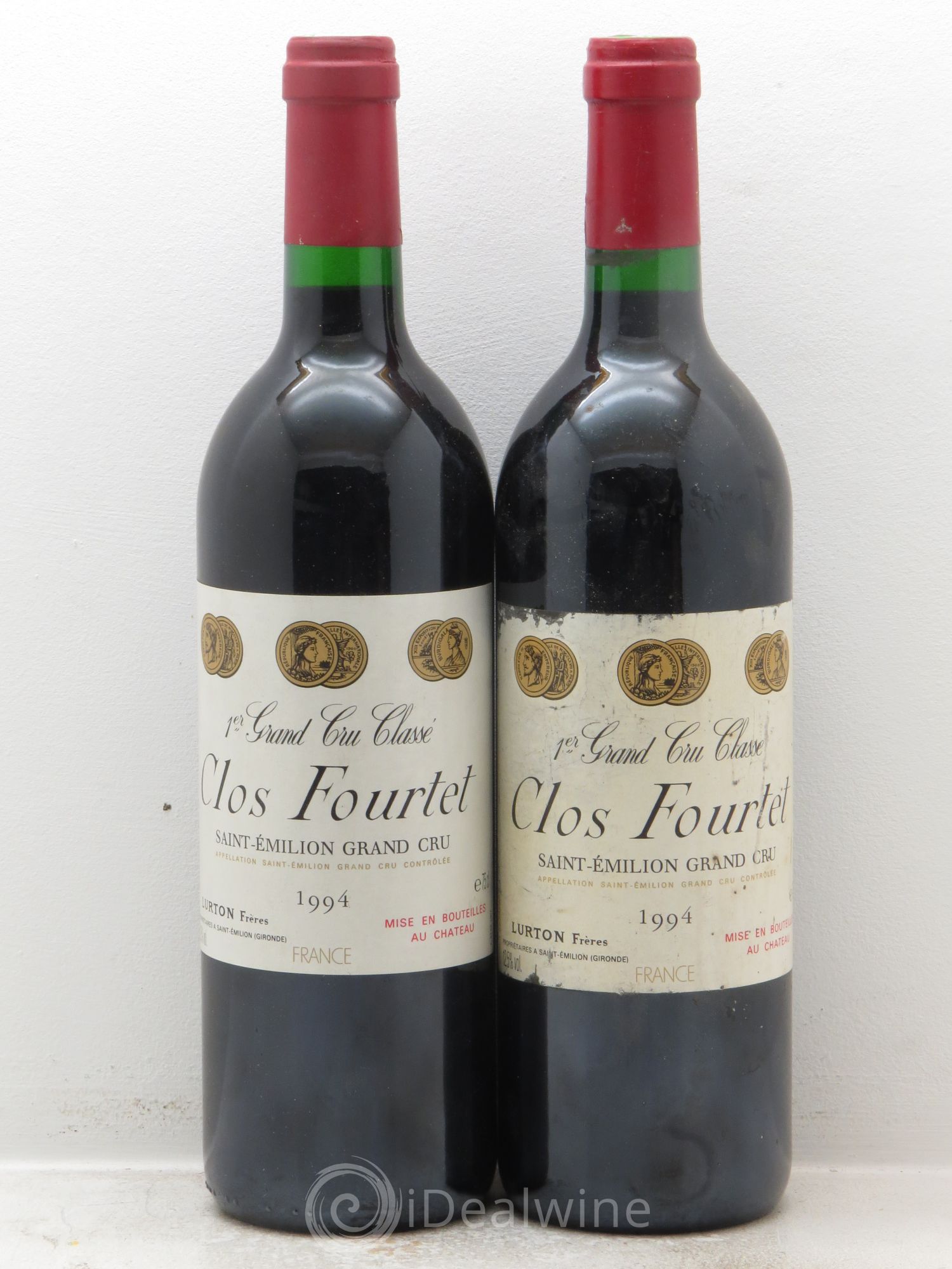 Clos Fourtet 1er Grand Cru Classé B 1994 - Lot de 2 bouteilles - 0