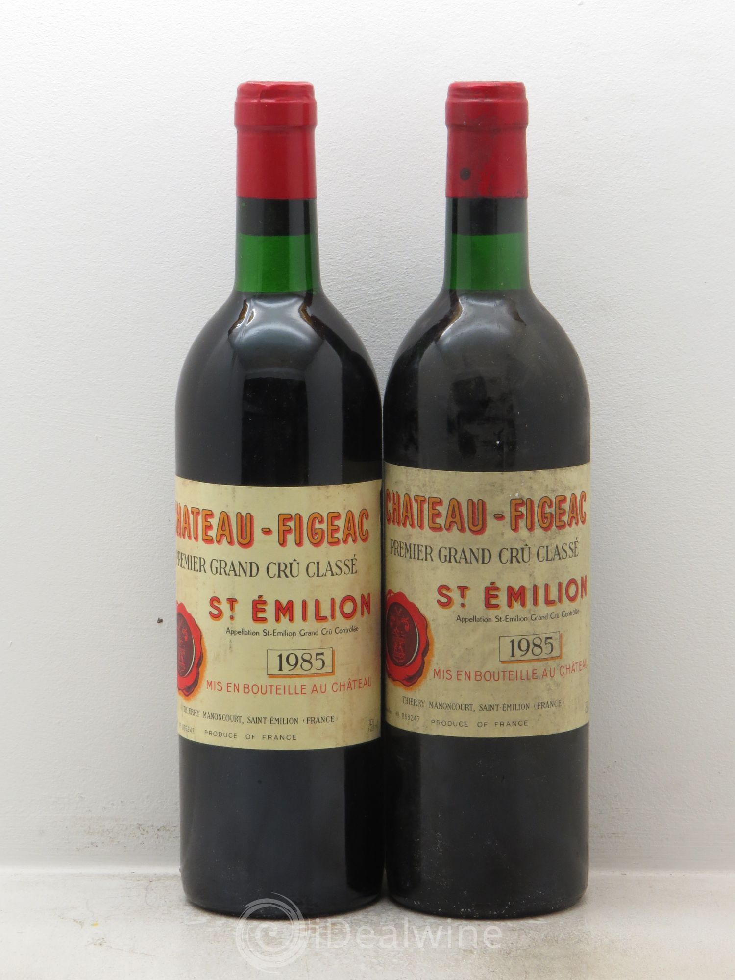 Château Figeac 1er Grand Cru Classé A 1985 - Lot de 2 bouteilles - 0