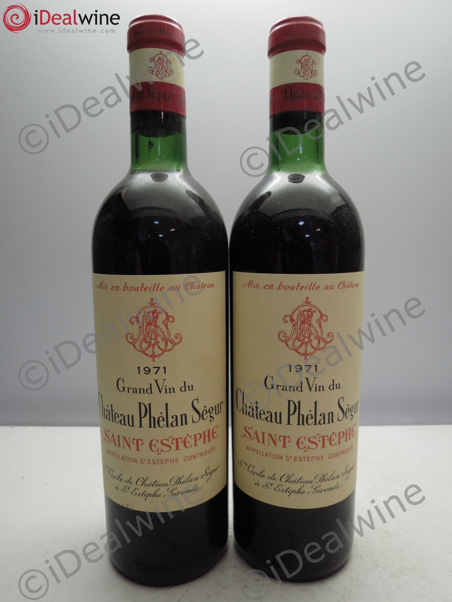Château Phélan Ségur 1971 - Lot de 2 bouteilles - 0
