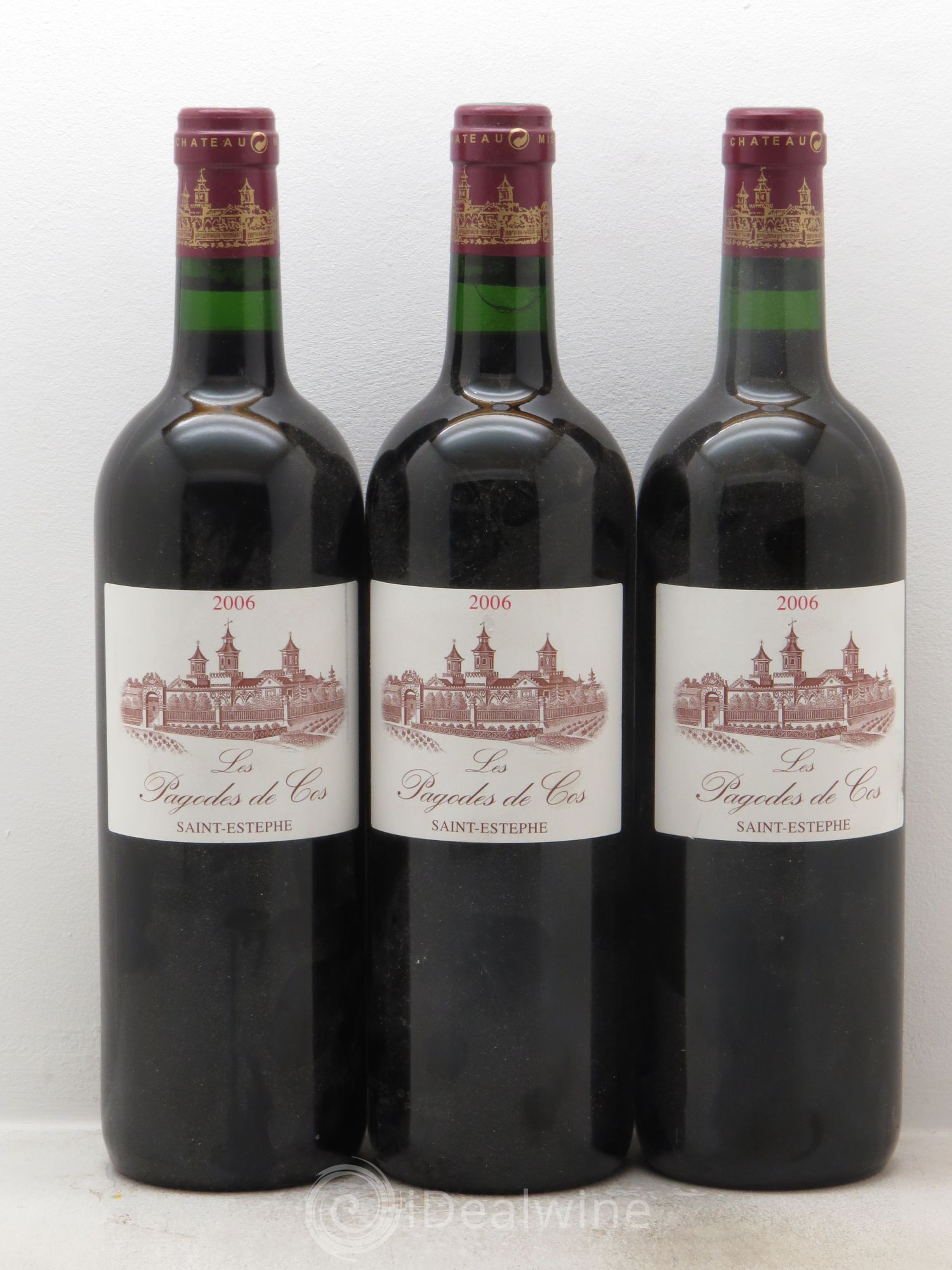 Les Pagodes de Cos Second Vin 2006 - Posten von 3 Flaschen - 0